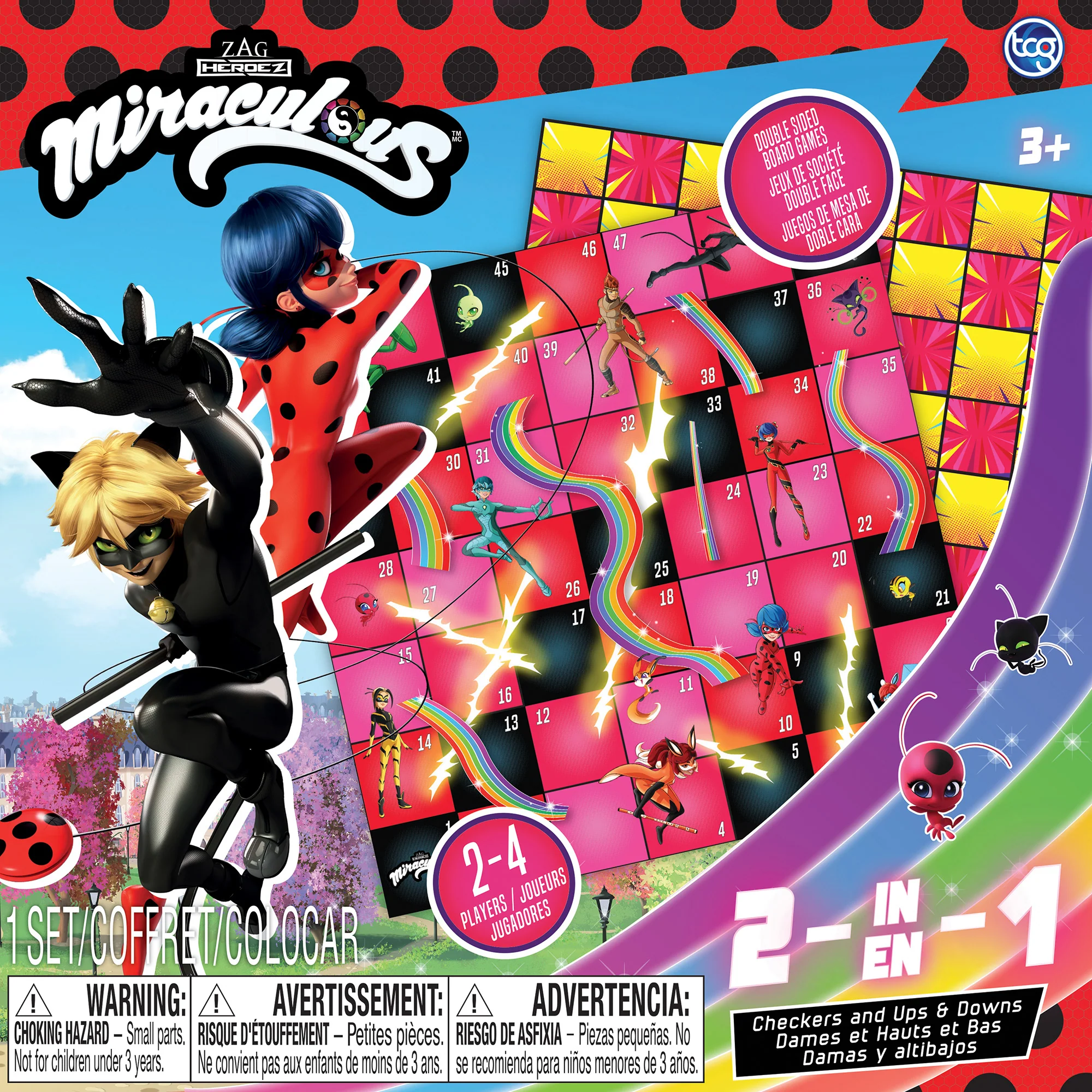Miraculous Ladybug 2-in-1 Board Game Set - Image 3