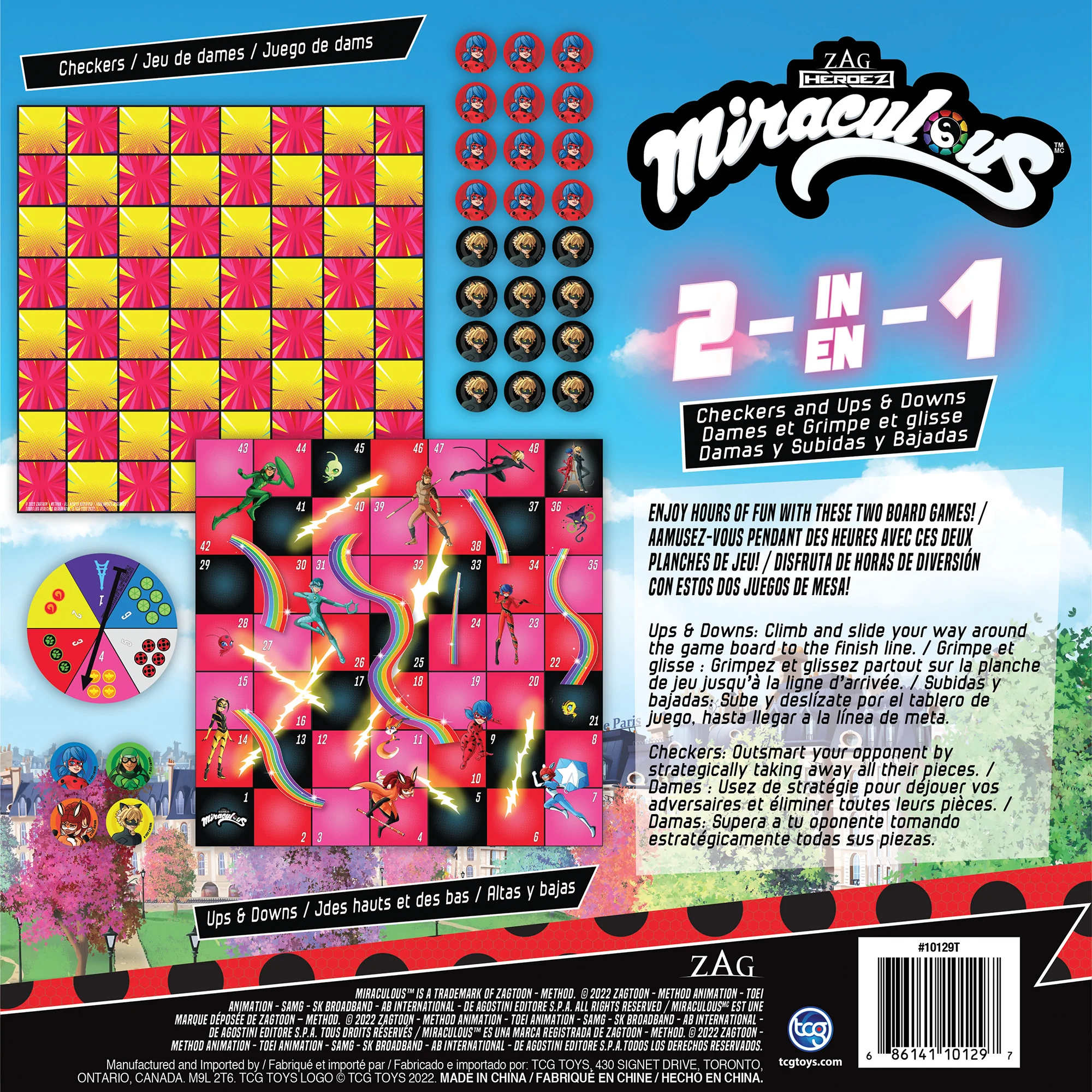 Miraculous Ladybug 2-in-1 Board Game Set - Image 4