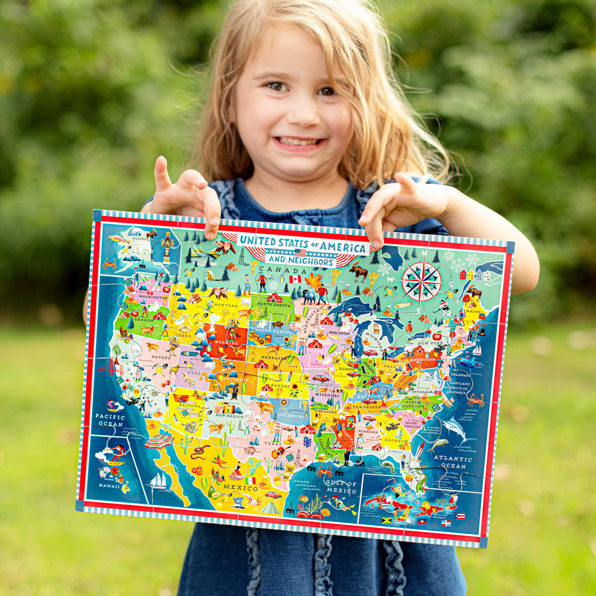 eeBoo USA Map 20-Piece Puzzle - Image 5