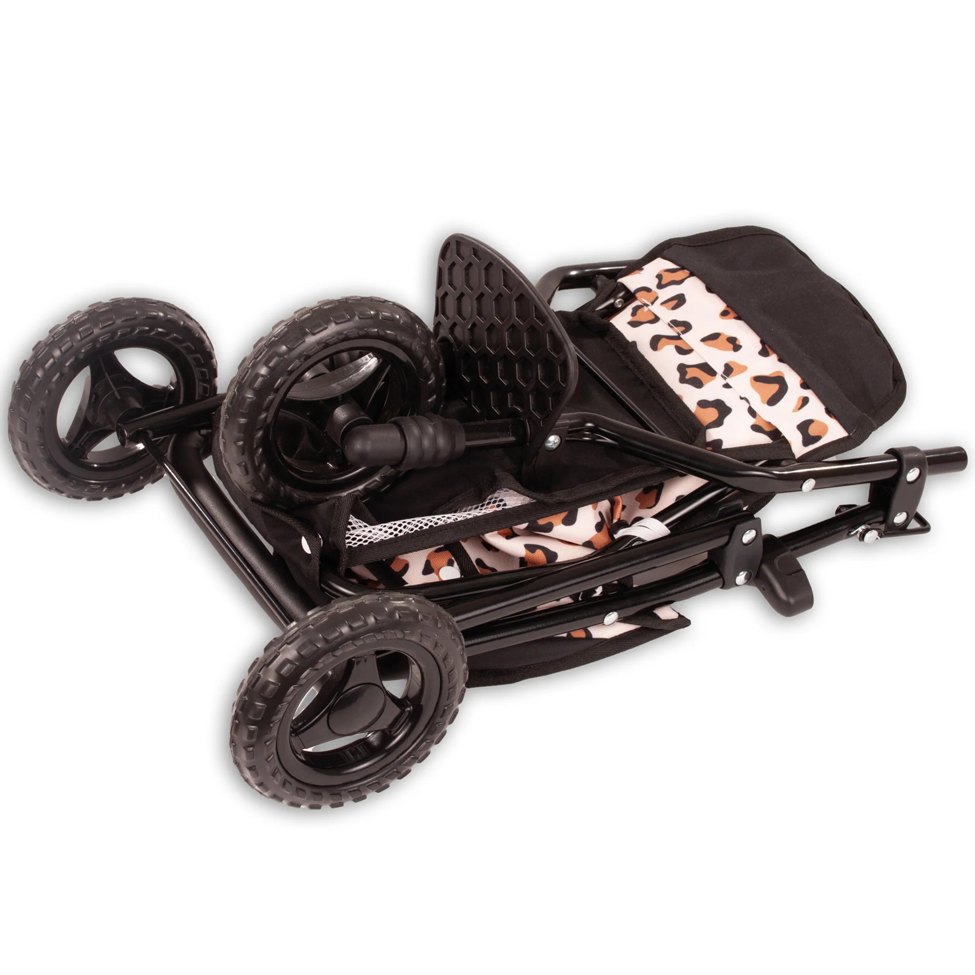Götz 3-Wheel Doll Buggy Little Tiger With Adjustable Sunshade And Storage Basket - Image 2