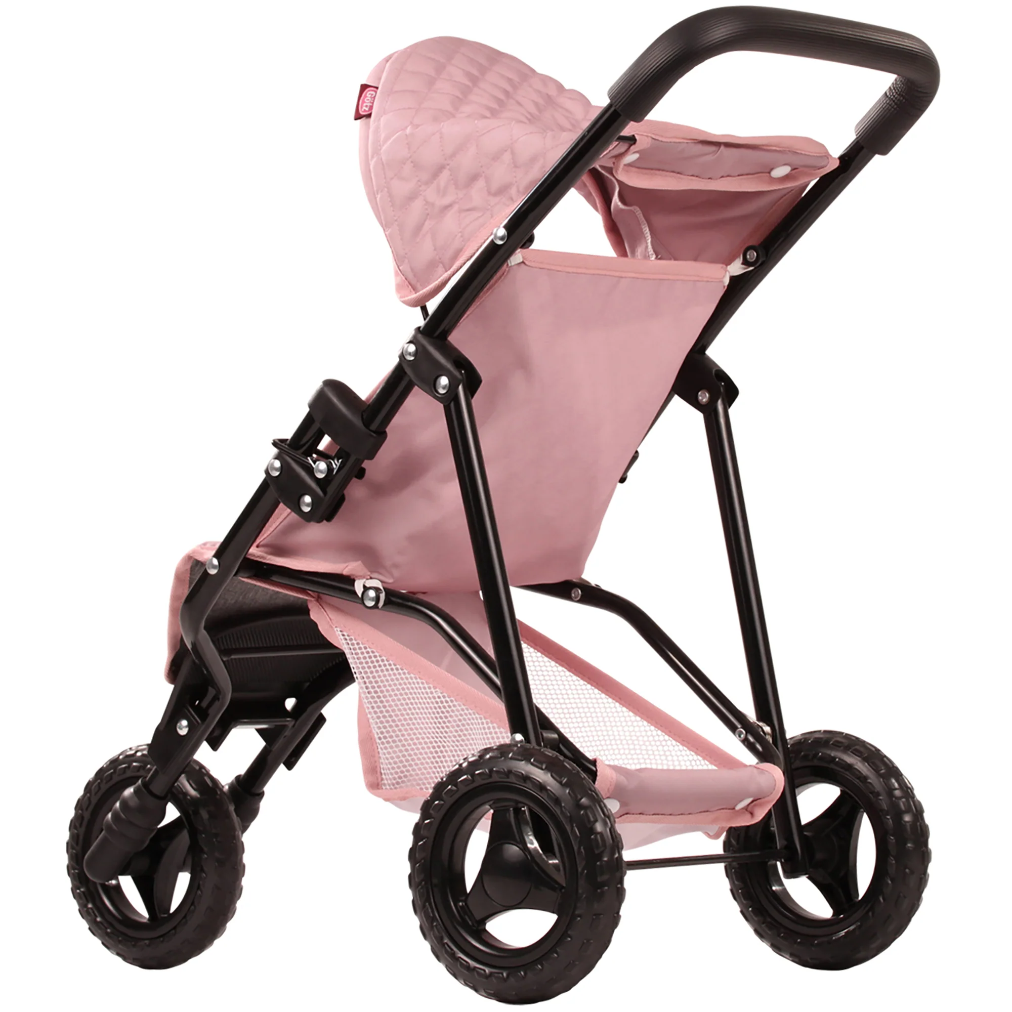 Götz 3-Wheel Doll Buggy With Adjustable Sunshade And Storage Basket - Image 2