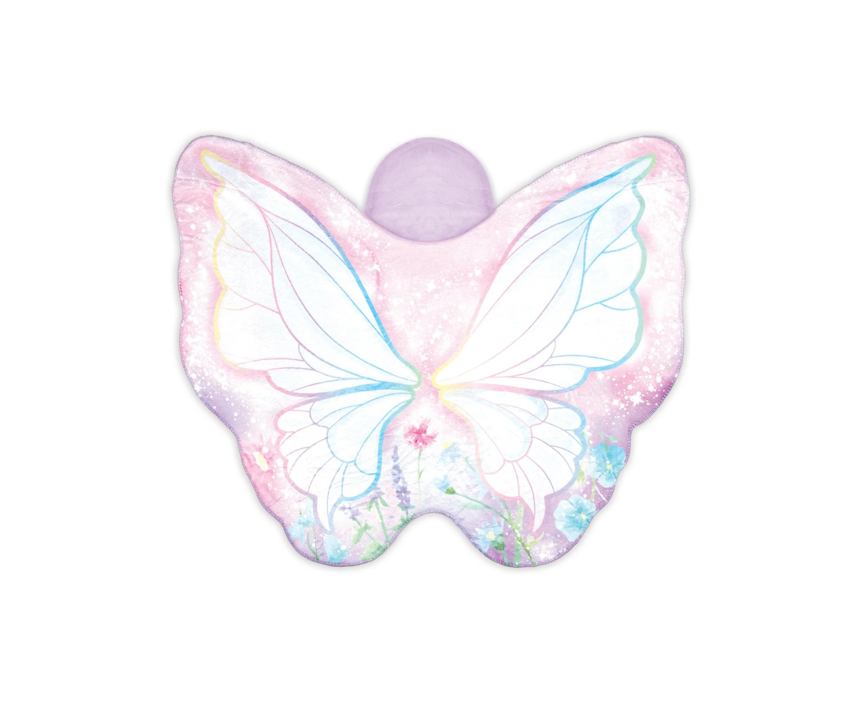 3C4G Fairy Garden Enchanted Wings Hooded Fleece Blanket