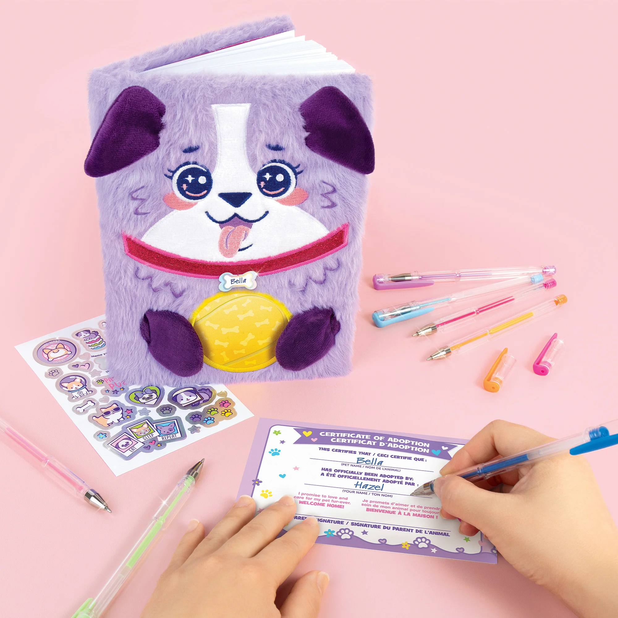 3C4G Happy Tails - Plush Dog Adoption Journal - Girls & Kids 6+ - Image 4
