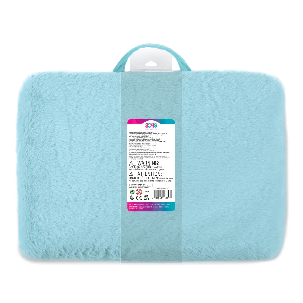 3C4G Life Is Sweet Portable Pillow Lap Desk with Sticker Set for Kids - Image 3