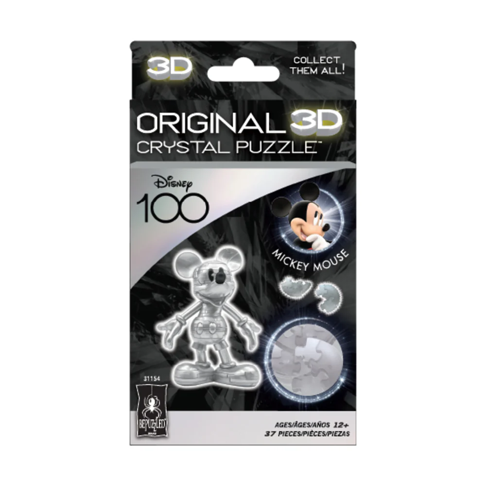 BePuzzled Disney 100 Platinum Edition 3D Crystal Puzzle - Mickey Mouse, 37 pcs - Image 3
