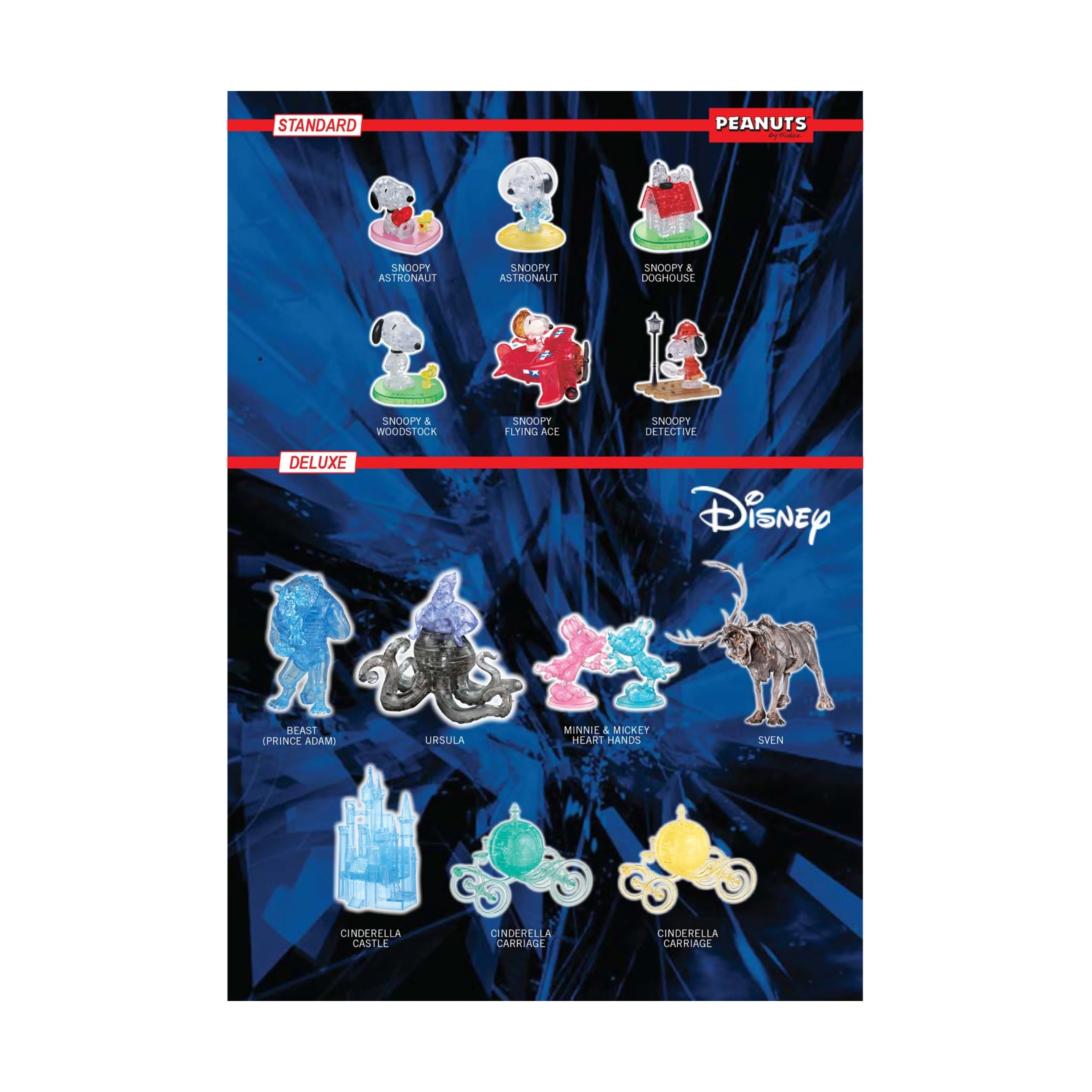Disney 3D Crystal Puzzle - Minnie & Mickey Heart Deluxe - 68 pc - Image 4