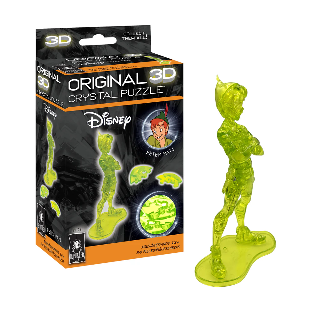 BePuzzled Disney Peter Pan 3D Crystal Puzzle - 34 pcs - Image 2