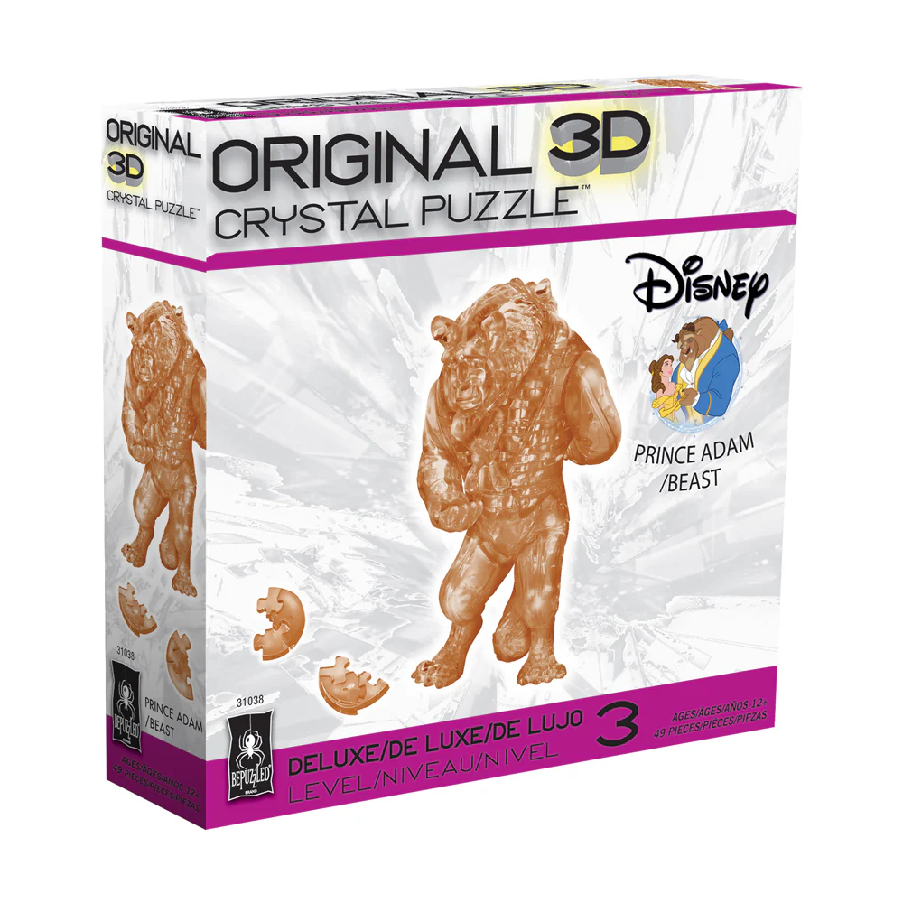 BePuzzled Disney Beauty and the Beast Prince Adam 3D Crystal Puzzle - 49 pcs - Image 2