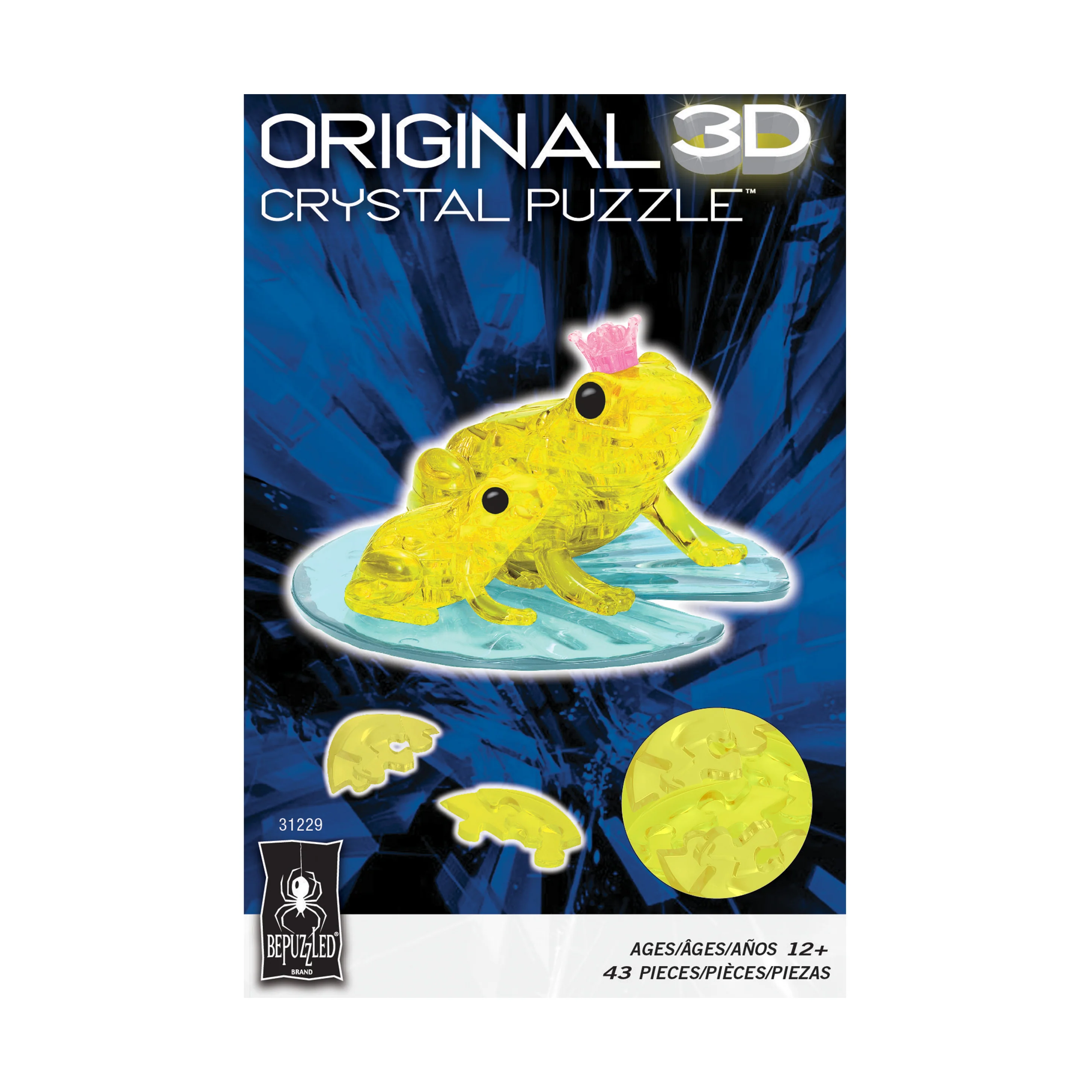 Enchanted Yellow Frog Prince 3D Crystal Puzzle - 43 Pcs - Image 3