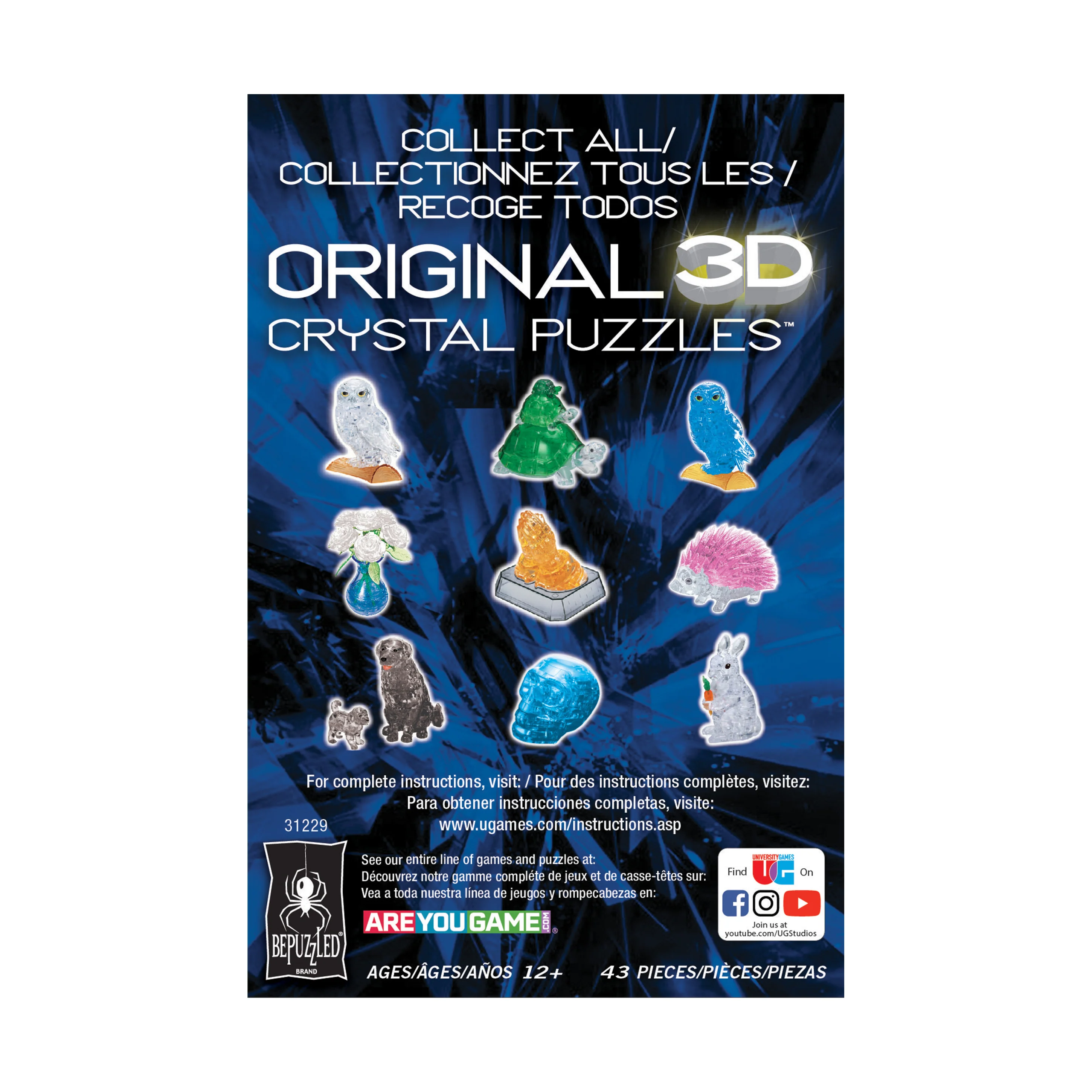Enchanted Yellow Frog Prince 3D Crystal Puzzle - 43 Pcs - Image 4