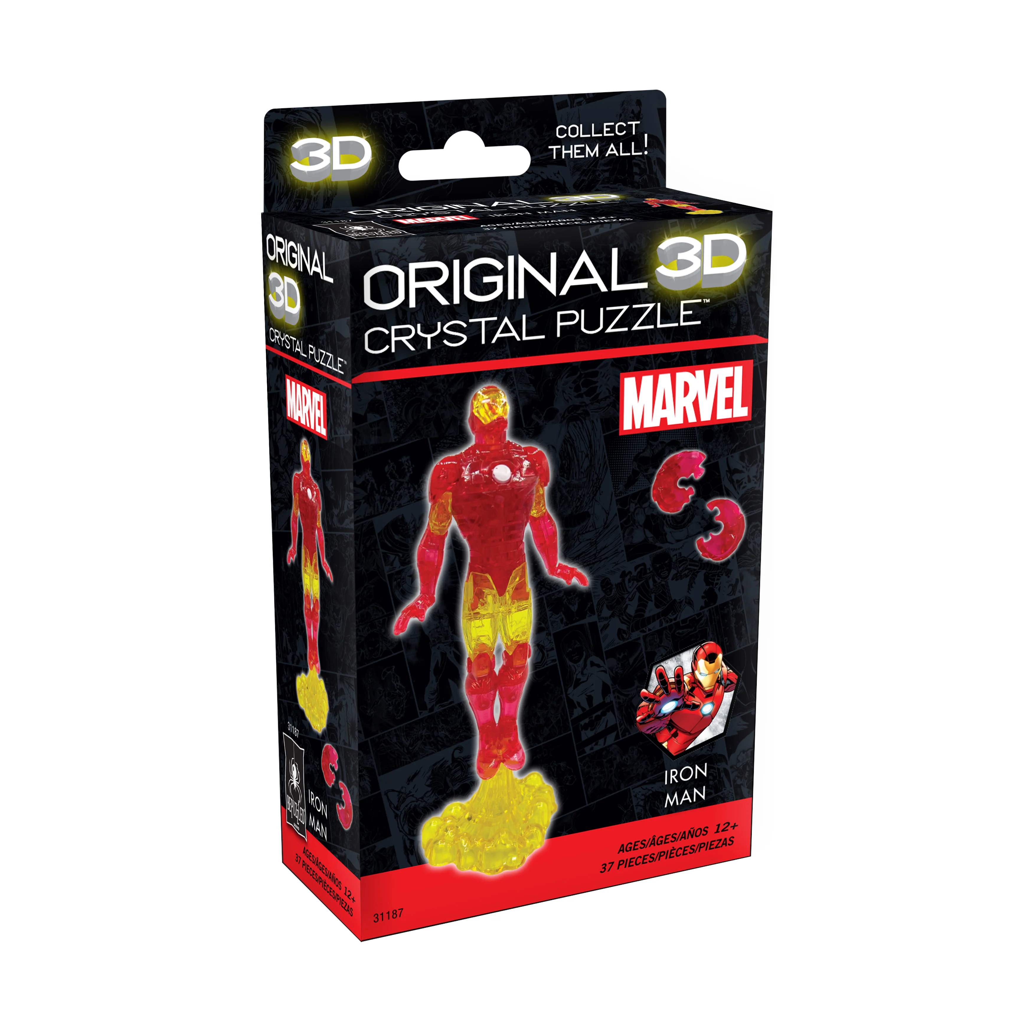 Marvel Iron Man 3D Crystal Puzzle - 37 Pieces - Image 2