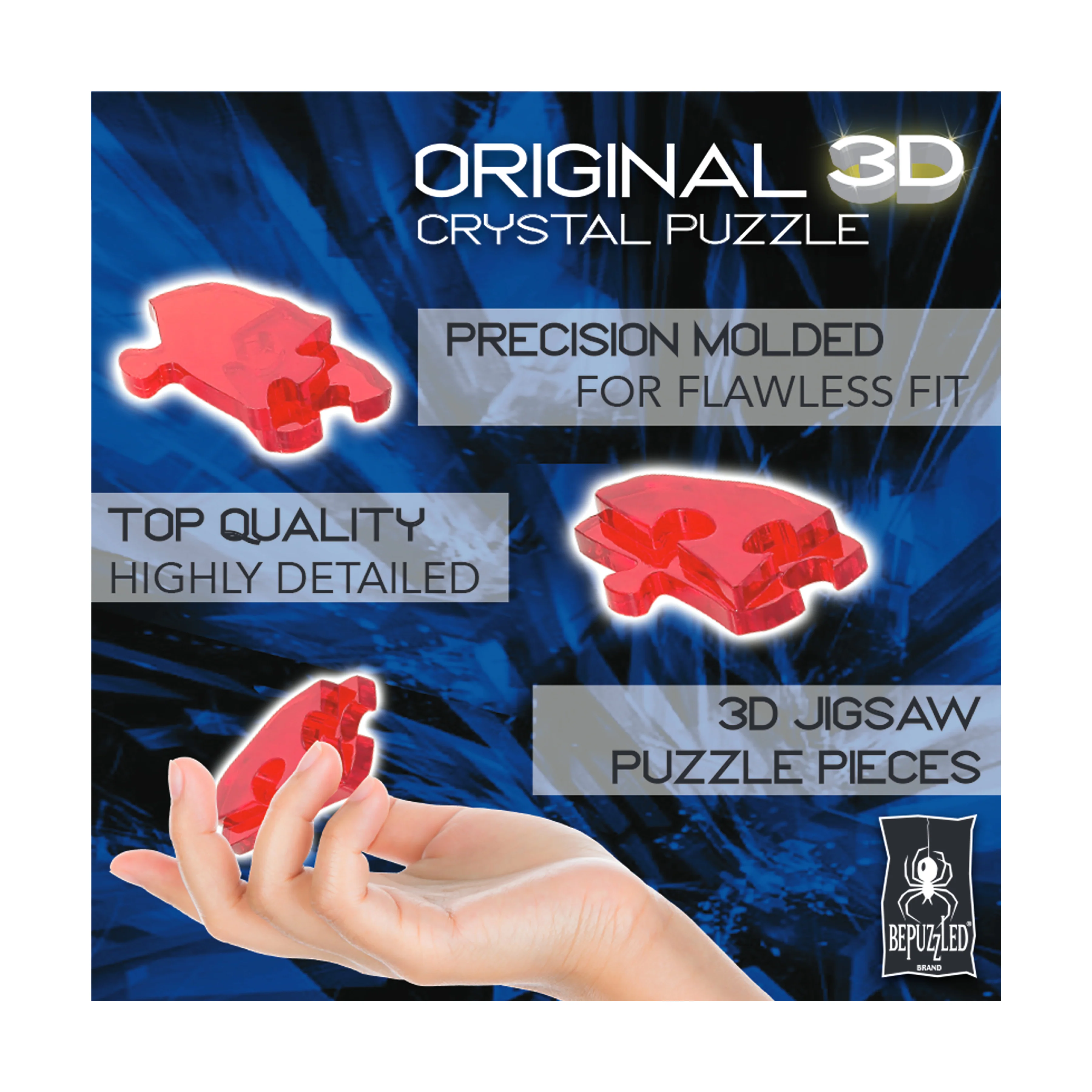 Animated Teddy Bear 3D Crystal Puzzle - 48 Pieces - Image 5