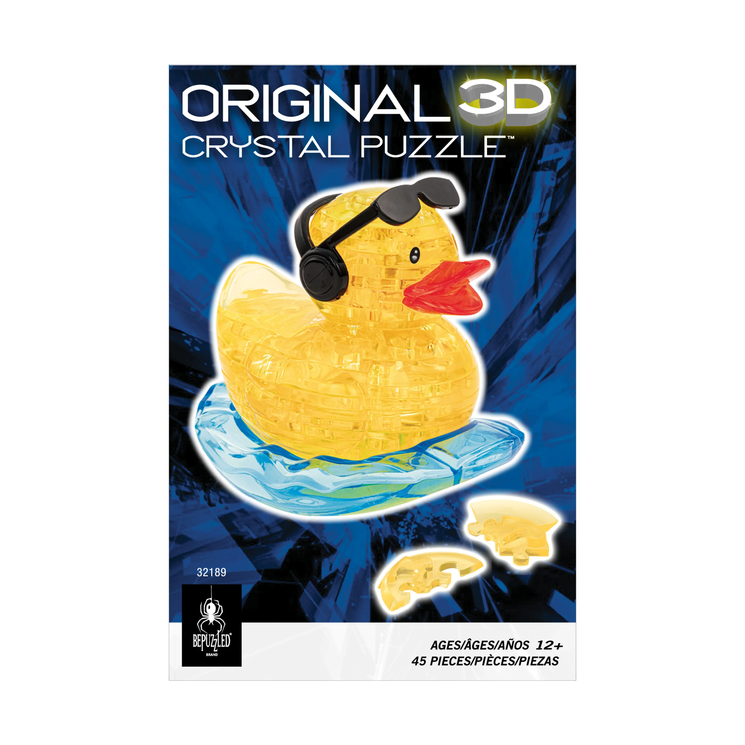 Rock'n Duck 3D Crystal Puzzle - Vibrant Yellow, 45 Pcs - Image 4