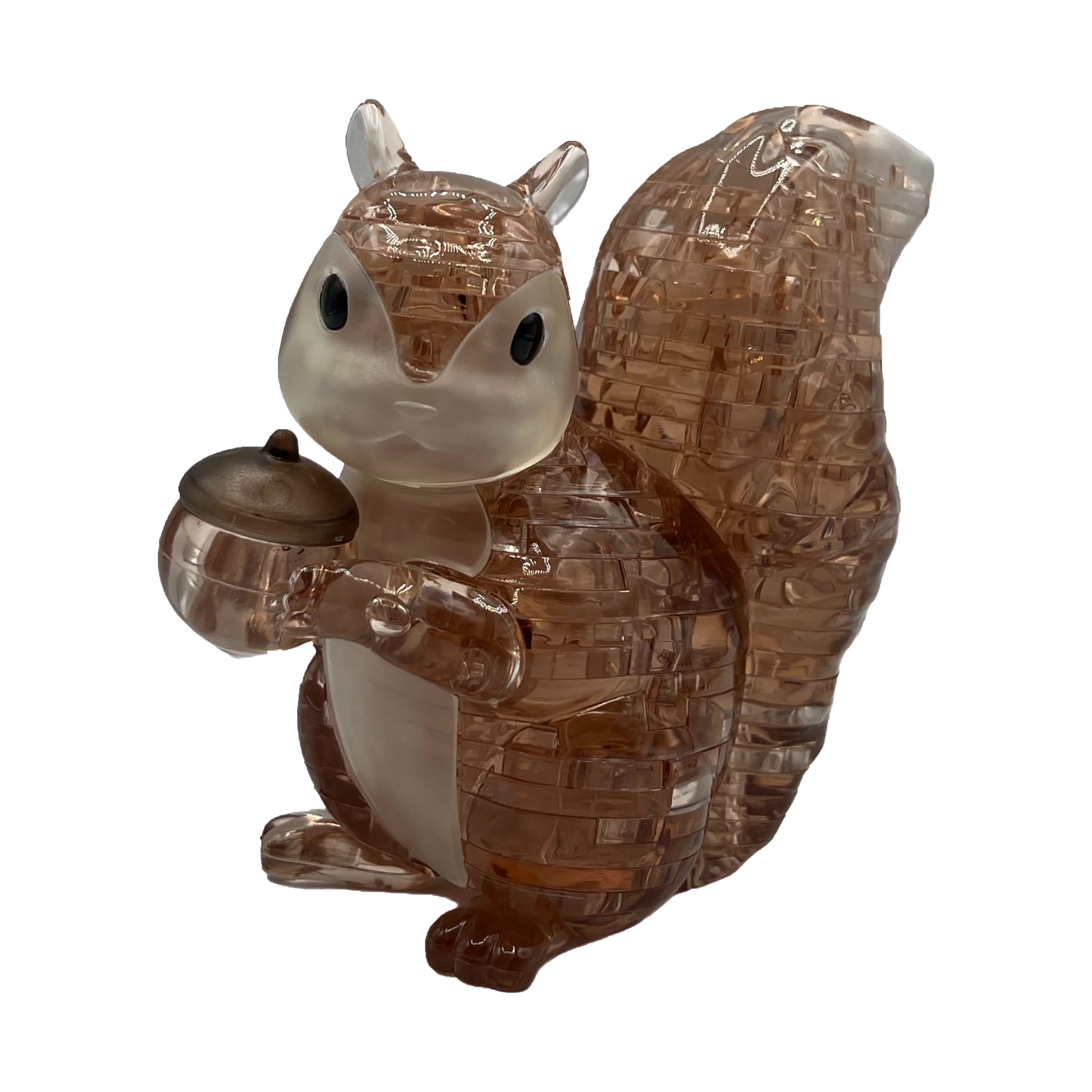 3D Crystal Puzzle - Charming Squirrel with Acorn: 55 Pcs - Image 3