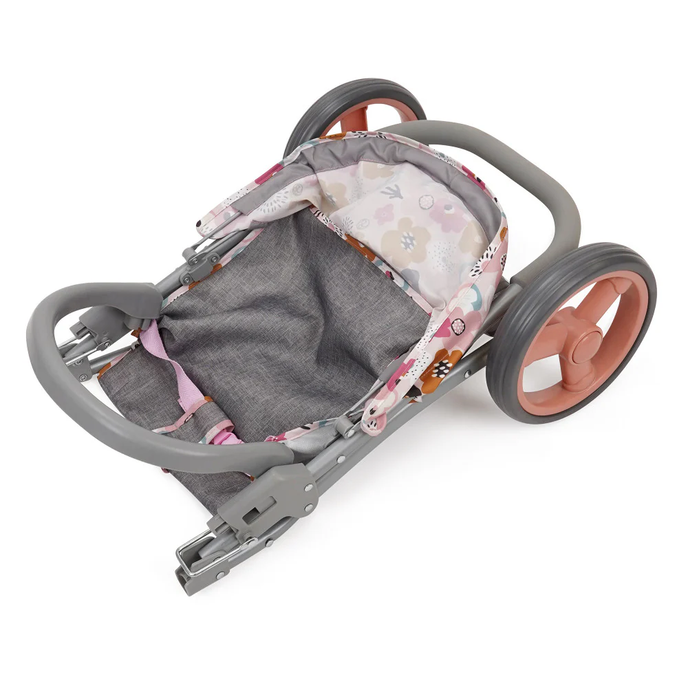 509 Crew Melange Flora Mabelle 3-Wheel Doll Jogger Stroller, Ages 3+ - Image 4