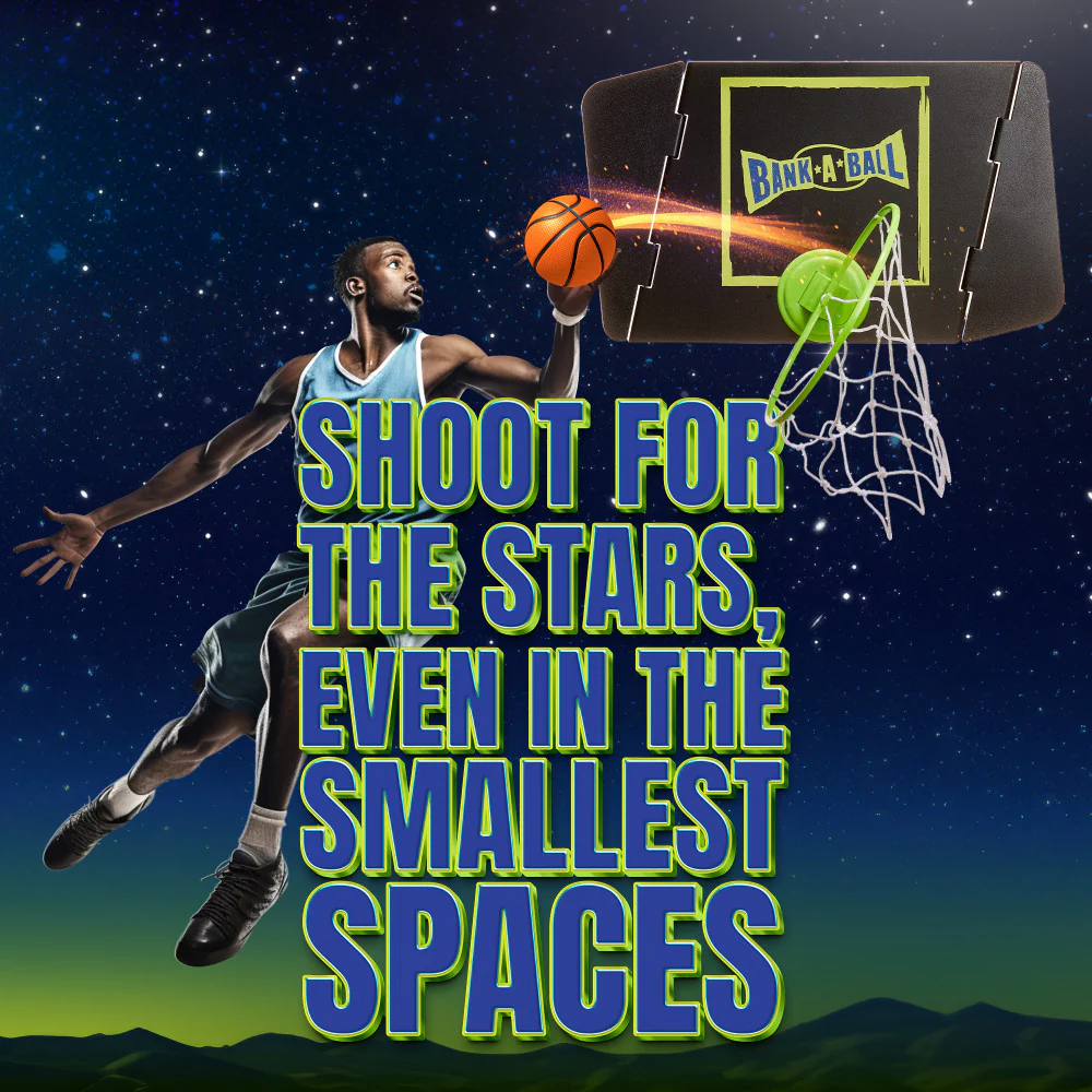 Bank-A-Ball Adjustable Trickshot Basketball Game Set - Image 8