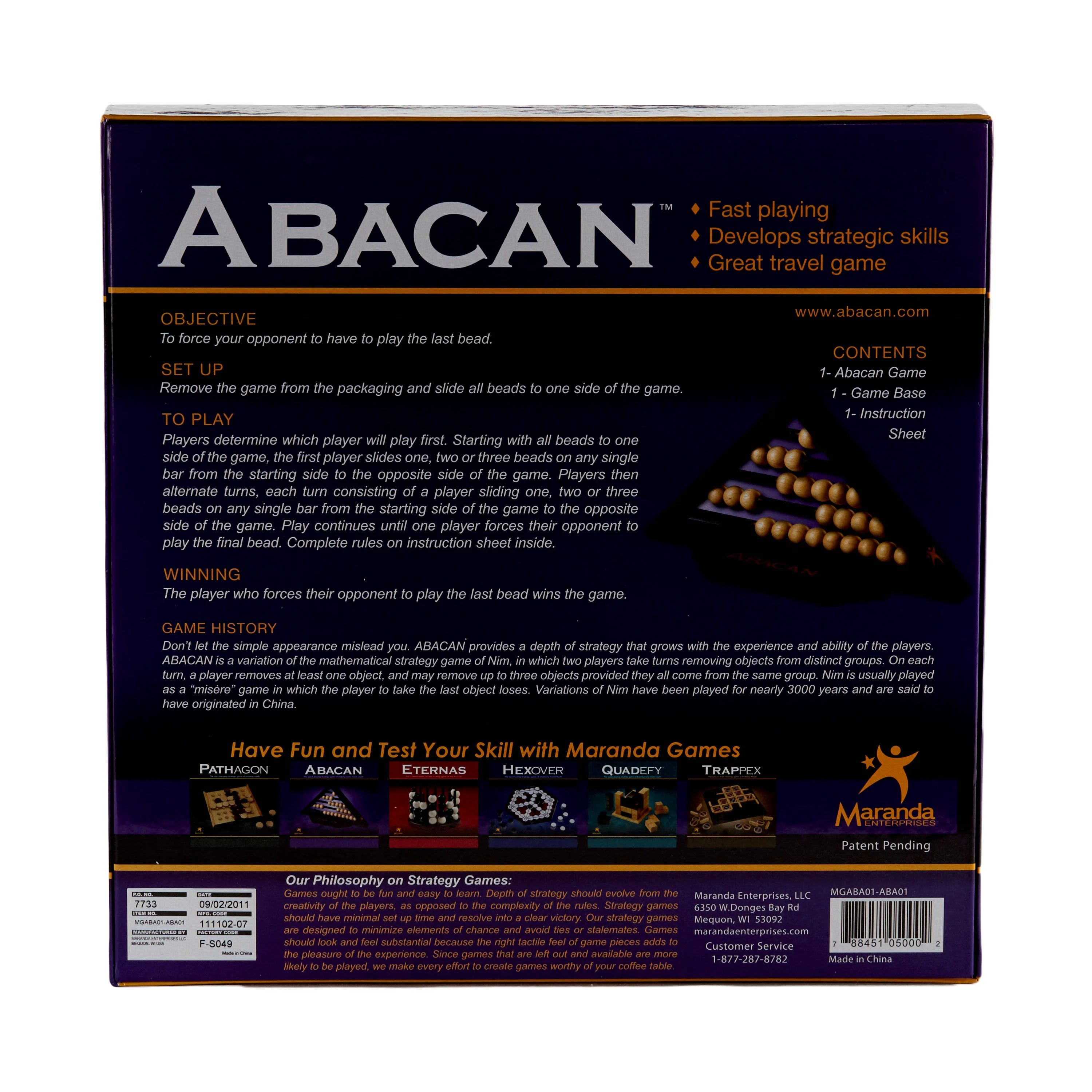 ABACAN Strategic Bead Slider Game - Image 3