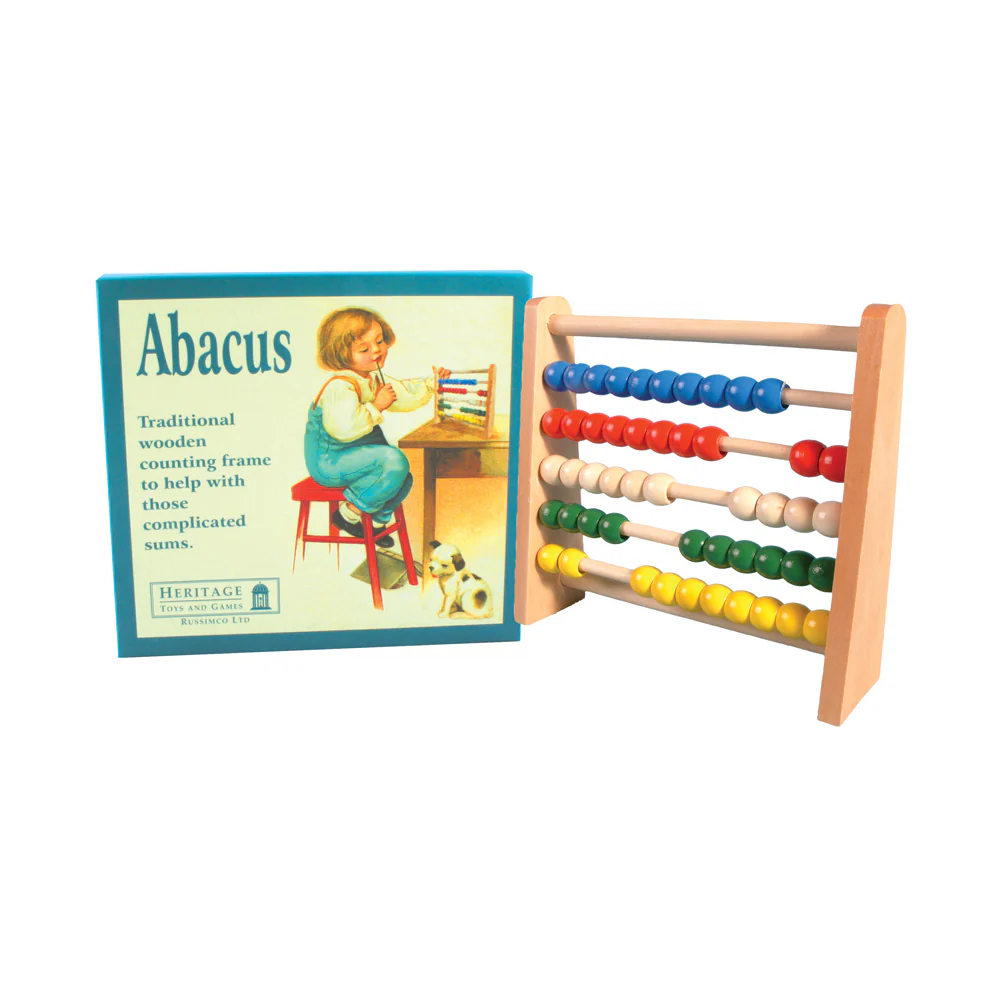 Colorful Counting Abacus - Vibrant Wooden Bead Calculator