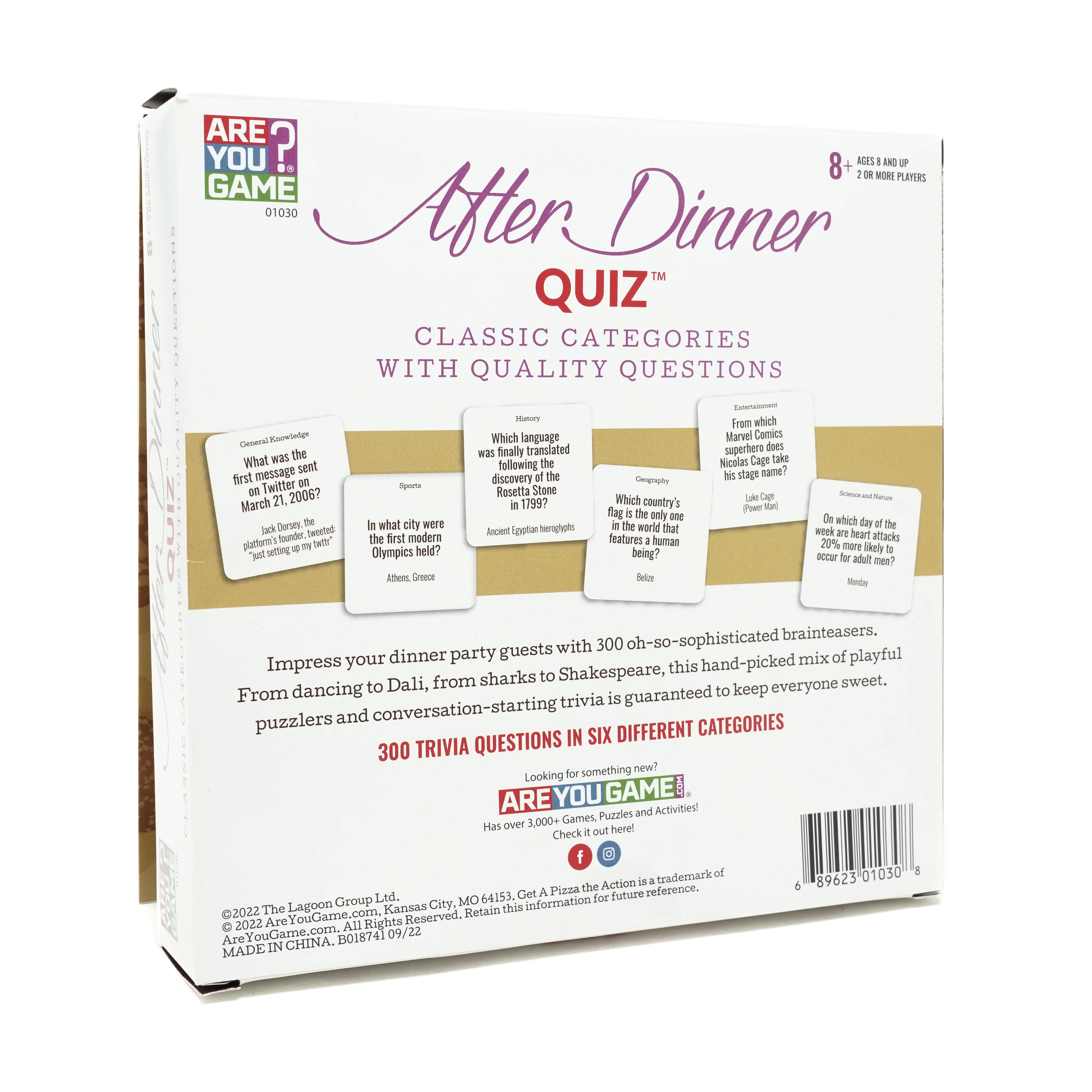 After Dinner Quiz Deluxe Trivia Game Box - Image 2