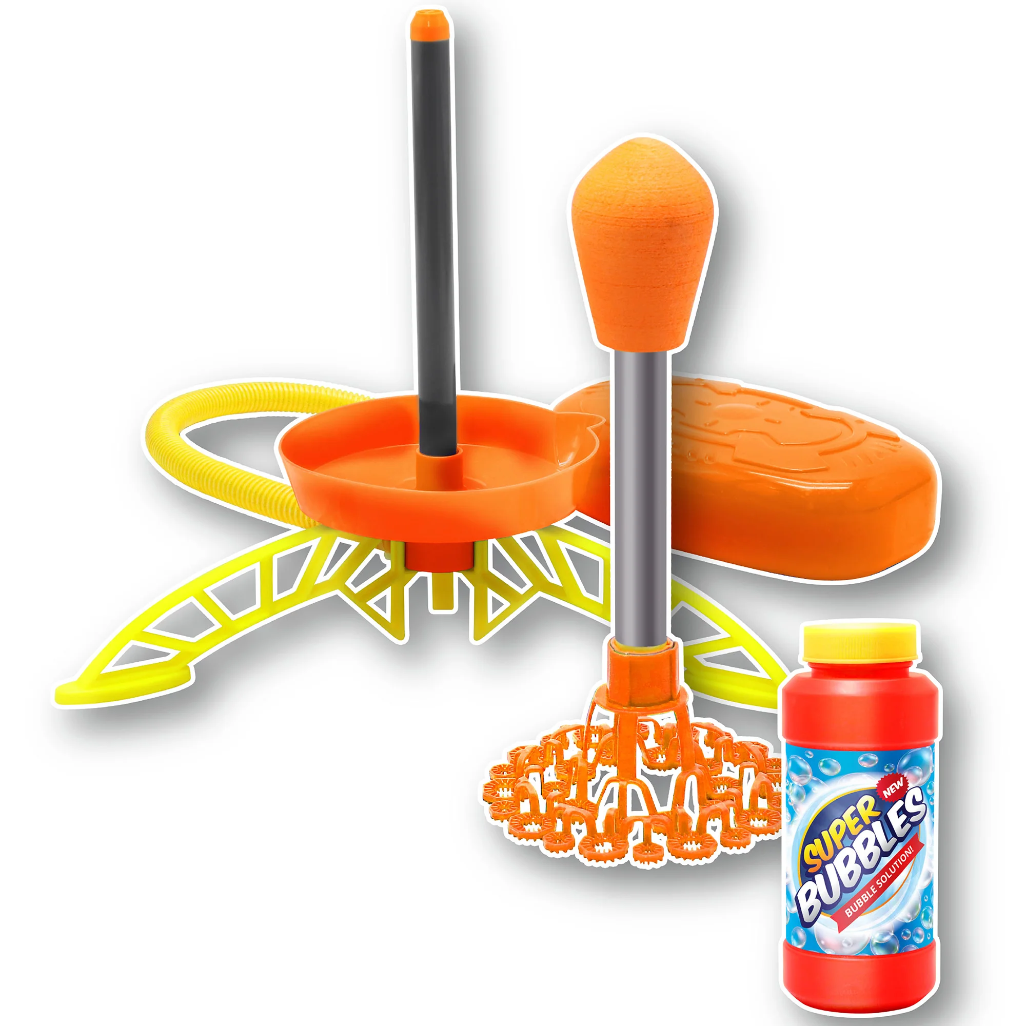 Air Powered Bubble Rocket Stomp Launcher Outdoor Toy - Image 2
