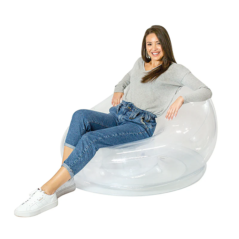 AirCandy BloChair - Elegant Crystal-Clear Inflatable Chair - Image 2