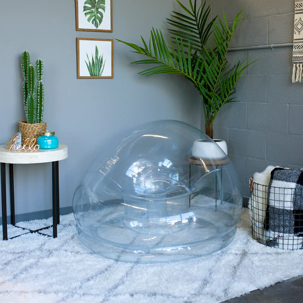 AirCandy BloChair - Elegant Crystal-Clear Inflatable Chair - Image 3