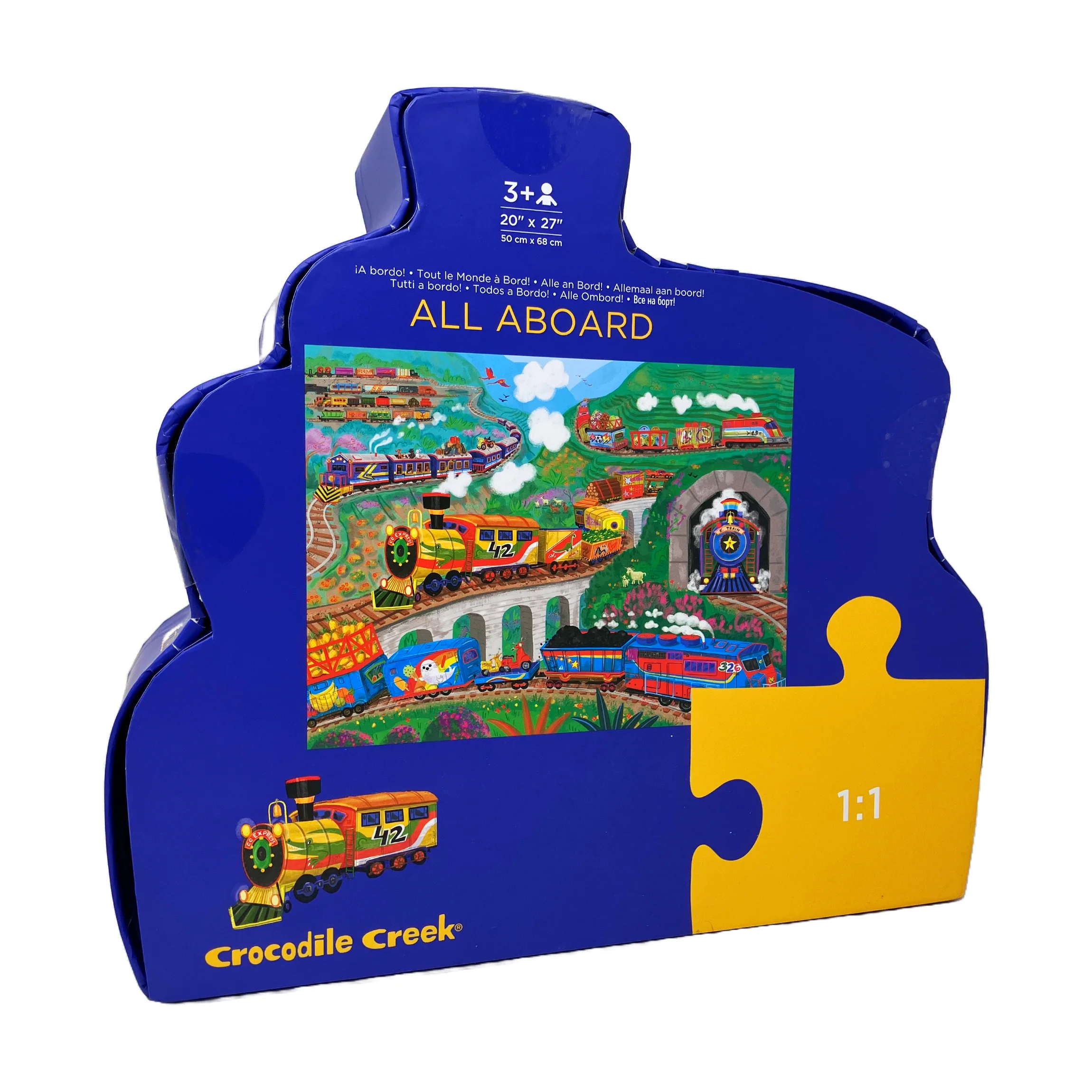 All Aboard! Vibrant Train Floor Puzzle - 36 pc - Image 4