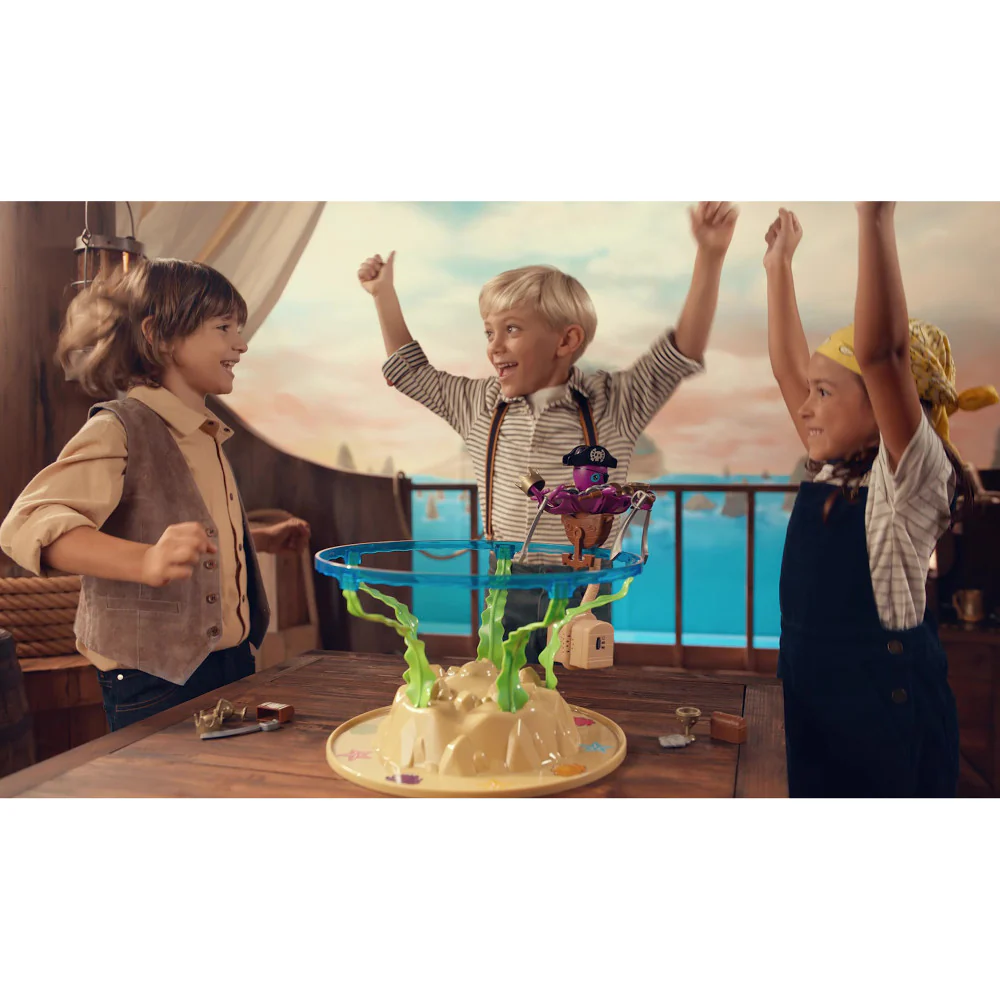 Captain Octo Pirate Treasure Board Game by Ambassador Games for Kids, Ages 4+, 2-4 Players - Image 4