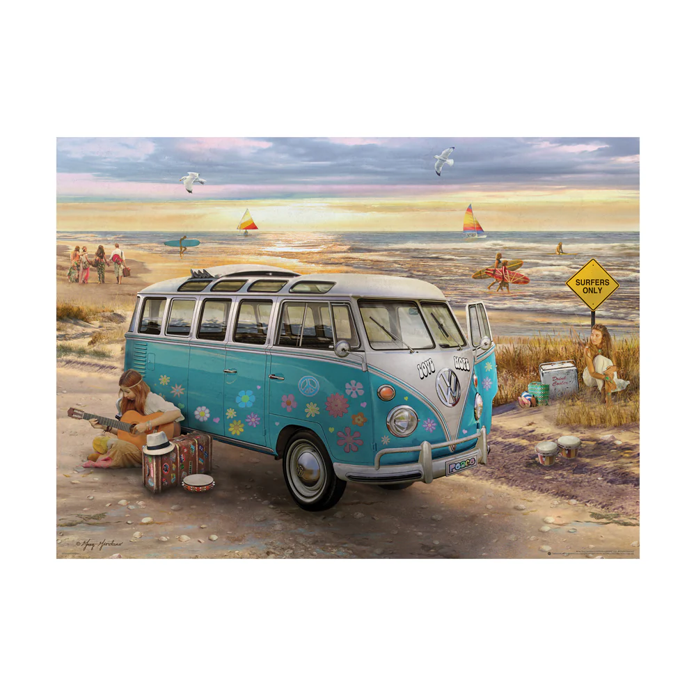 Eurographics American Classics Love & Hope VW Bus Jigsaw Puzzle - 1000 pc