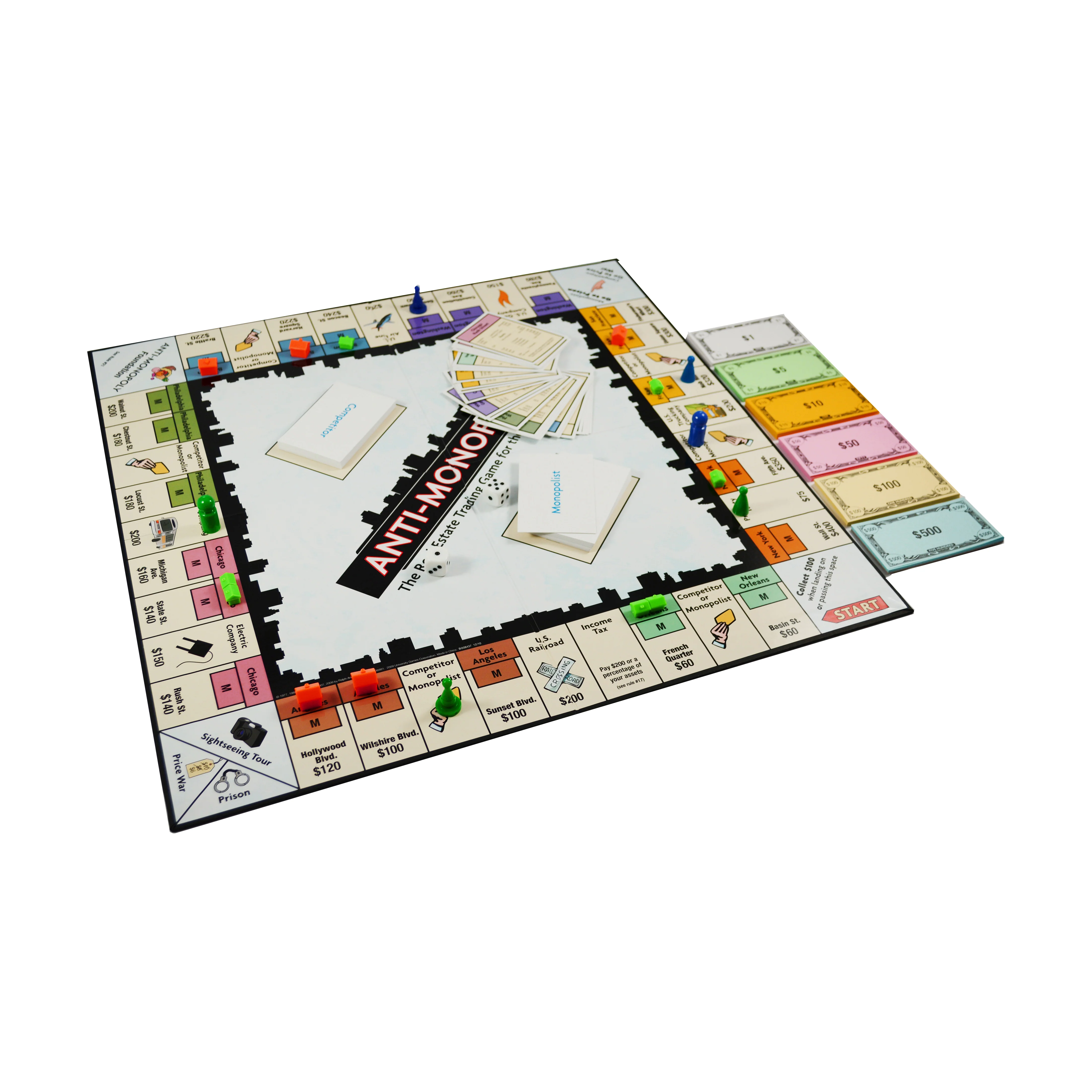 Anti-Monopoly Real Estate Strategy Board Game - Image 4