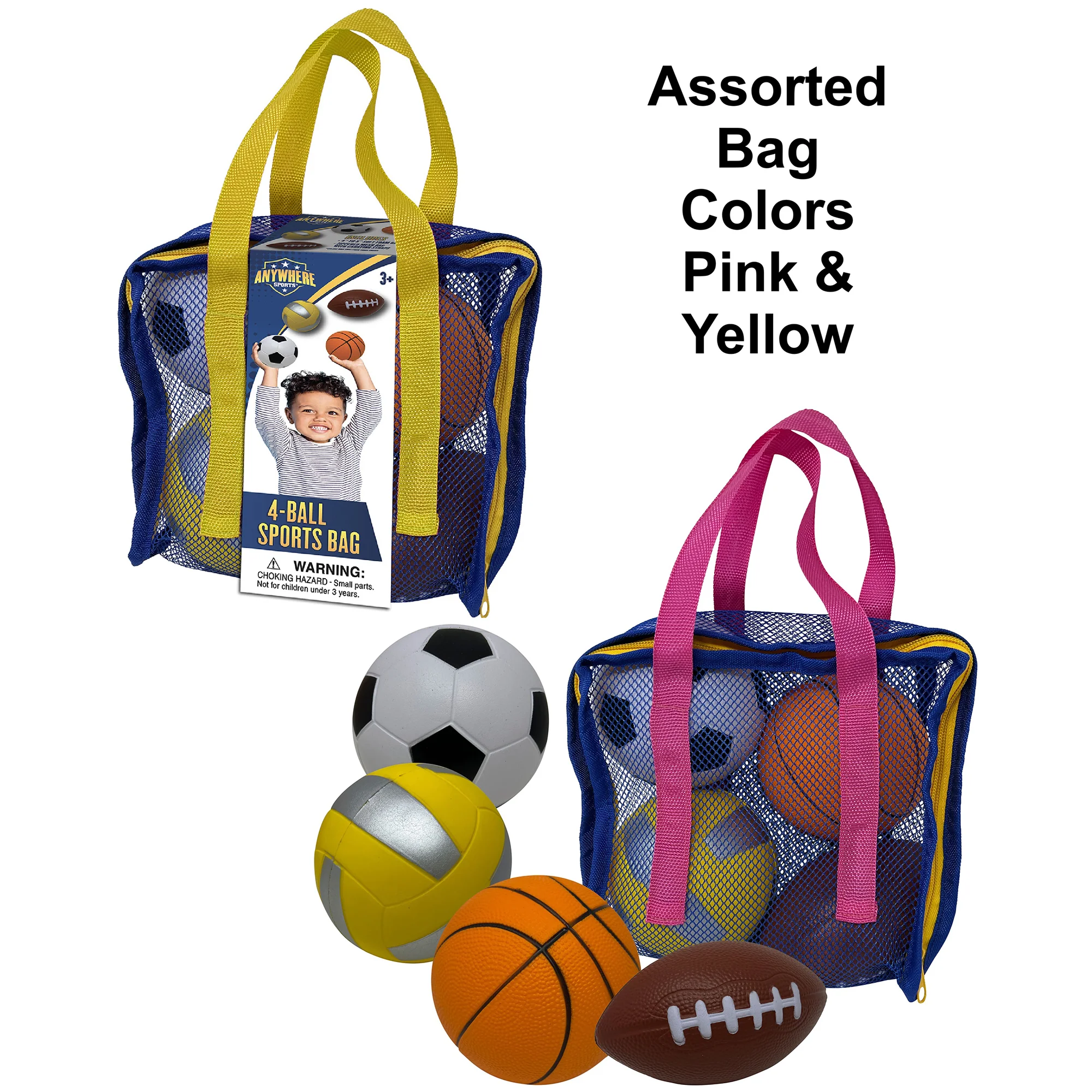 Anywhere Sports Mini Foam Balls 4-Pack Play Set for Kids 3+ - Image 3