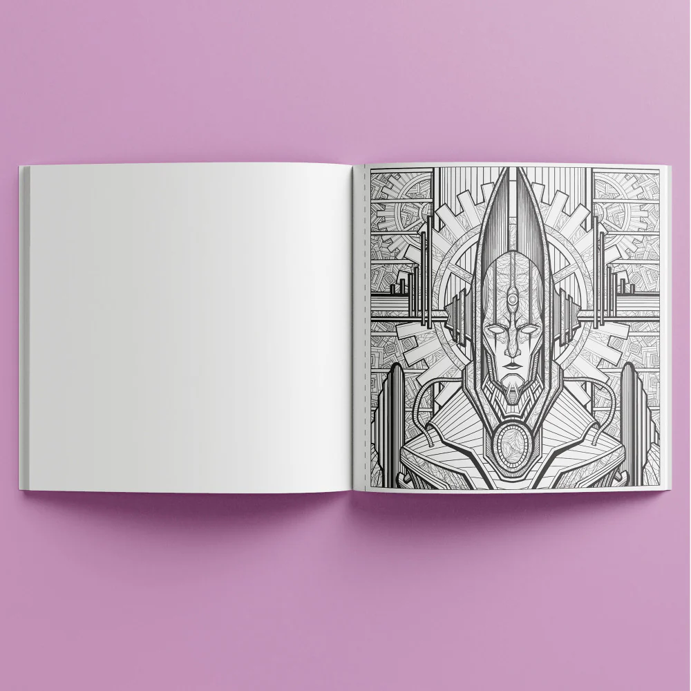 Art Maker Colormorphic Future Dreams Adult Coloring Book - Image 3
