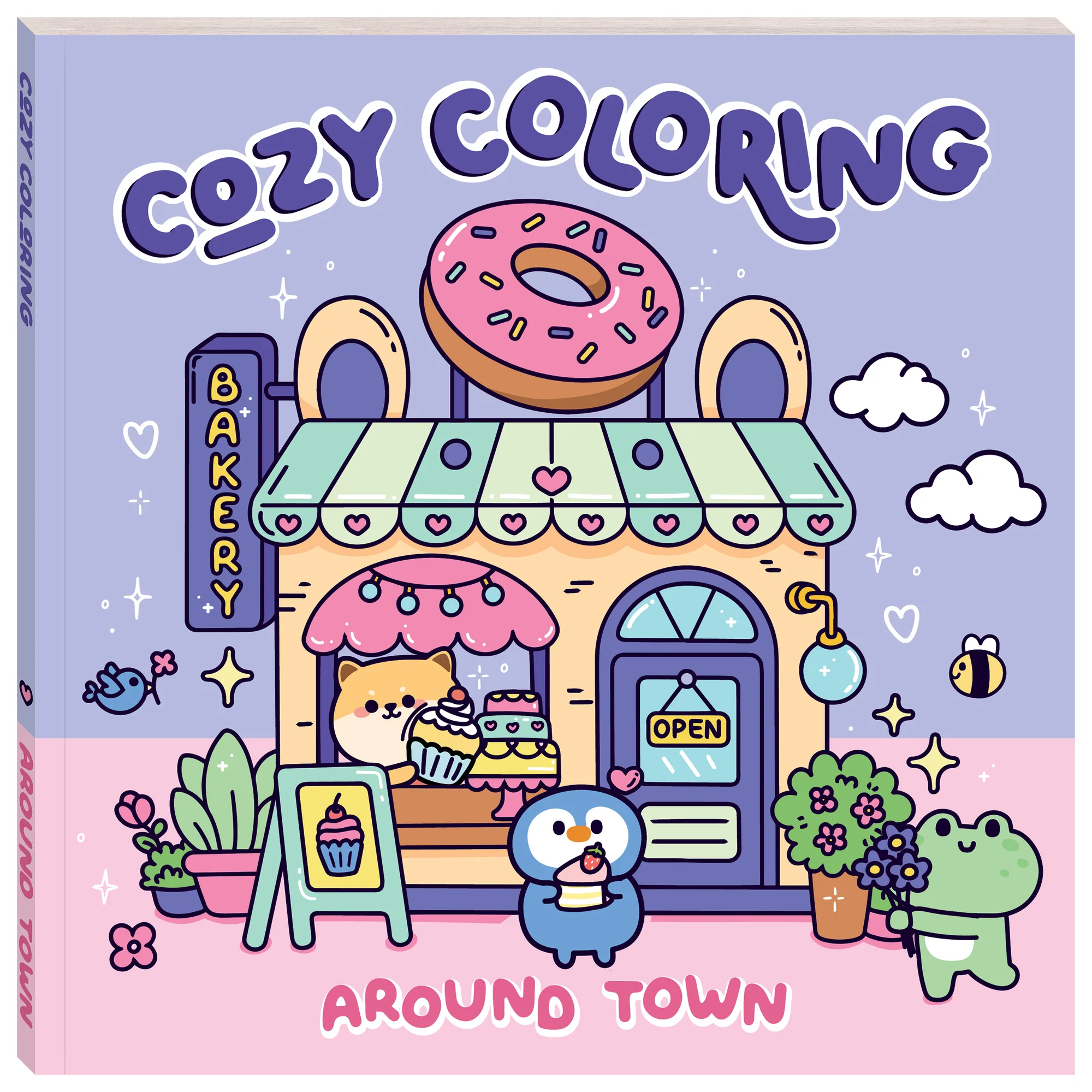 Art Maker Cozy Coloring Book Around Town 128 Pages