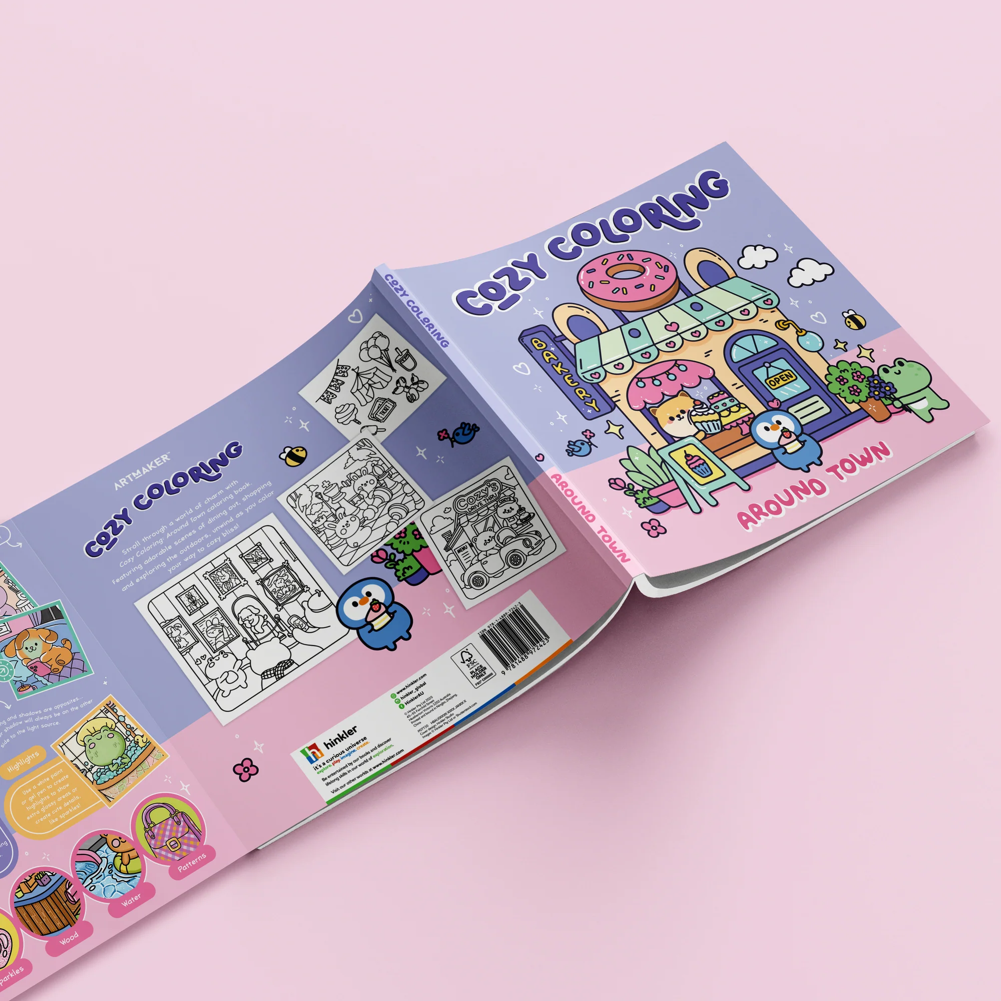 Art Maker Cozy Coloring Book Around Town 128 Pages - Image 5