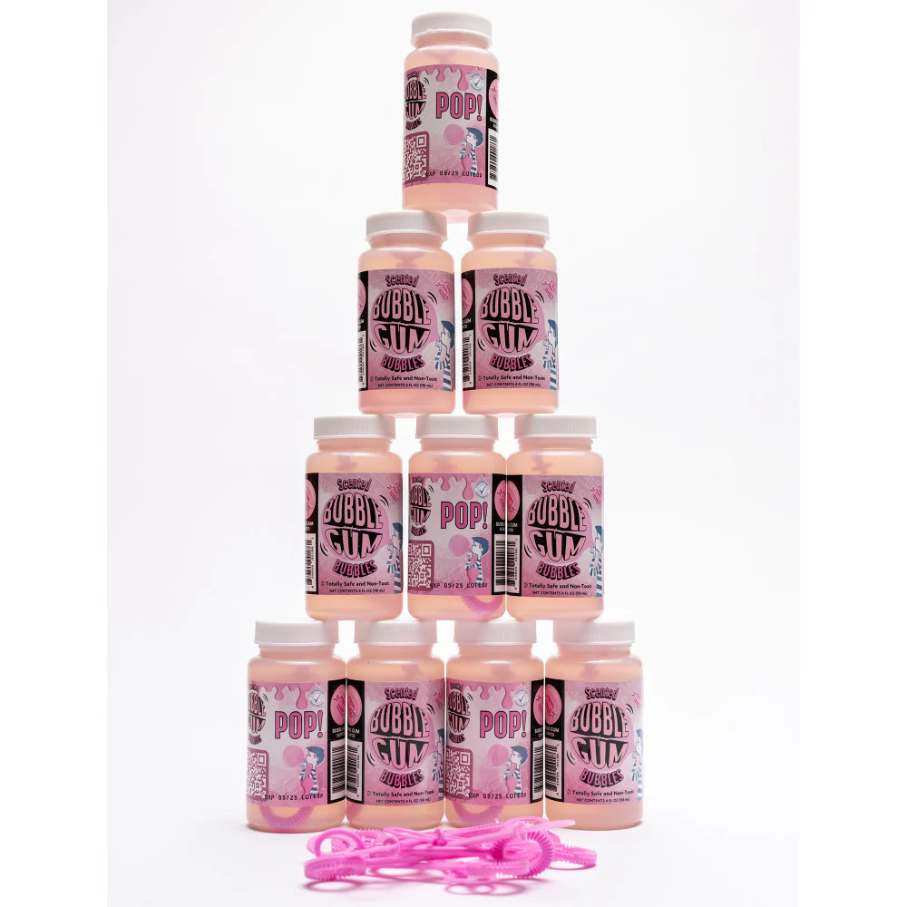 Atomic Bubbles Bubble Love Bubblegum Scented Bubbles, 10-Pack - Image 2