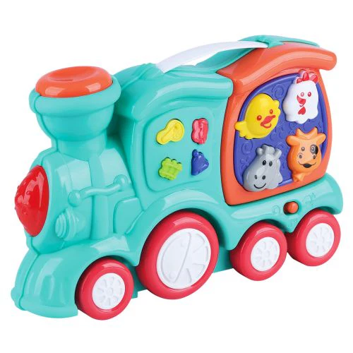 Whimsy Wheels B/O Talking Animal Train with Lights & Sounds - Image 2