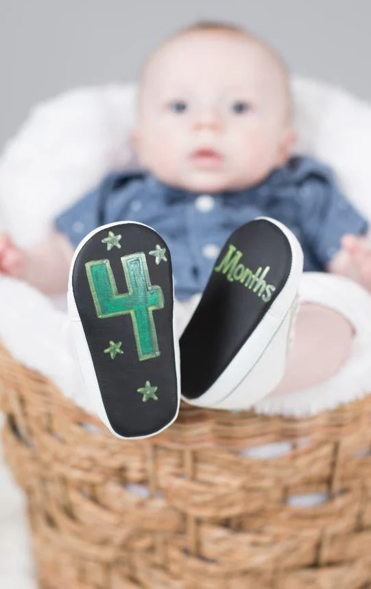 Baby Says Chalkable White Sneakers 6-9 mo - Image 2