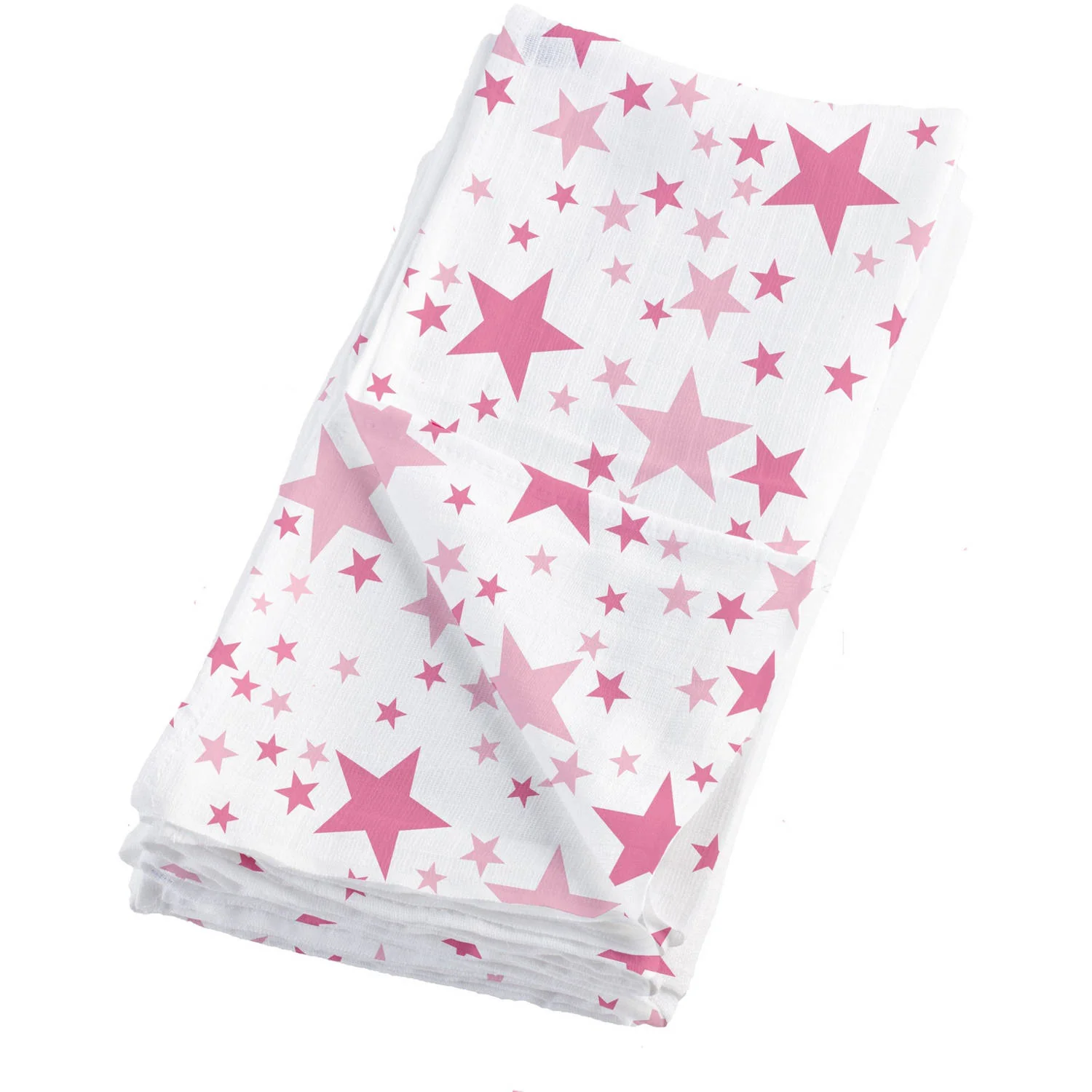 Bambino Mio XL Muslin Blankets - Pink Stars Delight