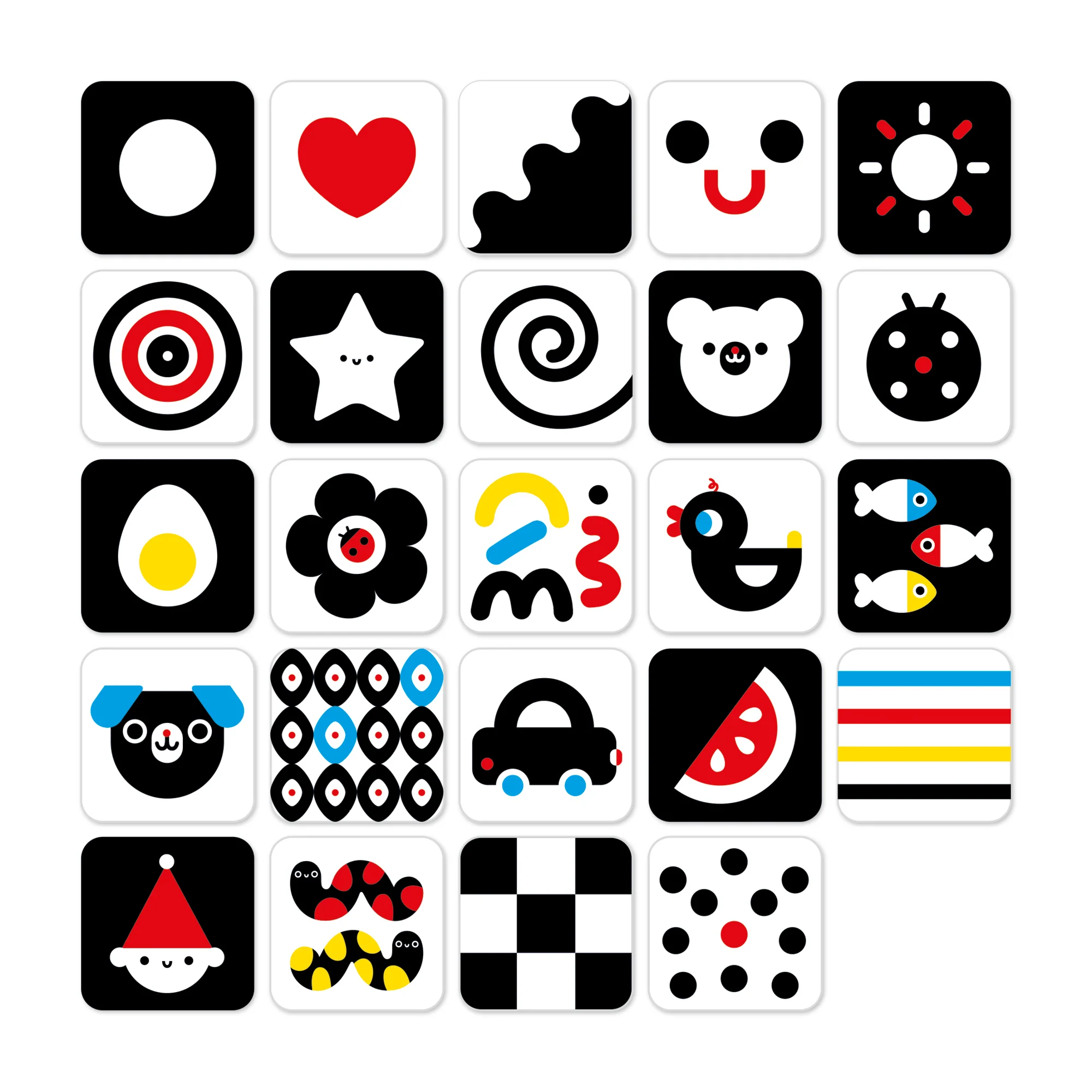 Banana Panda High Contrast Baby Cards – Cognitive Development Set - Image 3