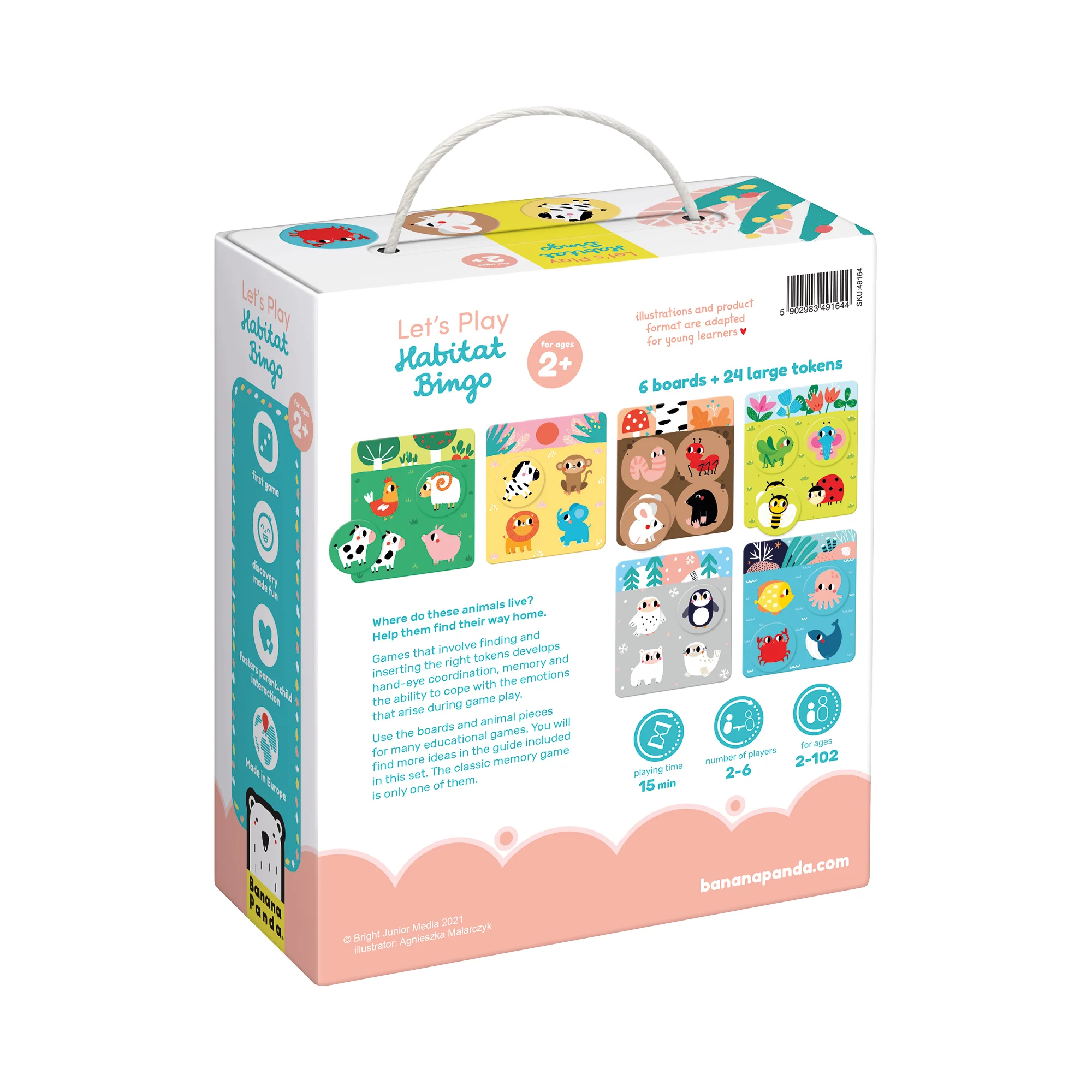 Banana Panda Let's Play Habitat Bingo - Animal Homes and Memory Skills - Image 2
