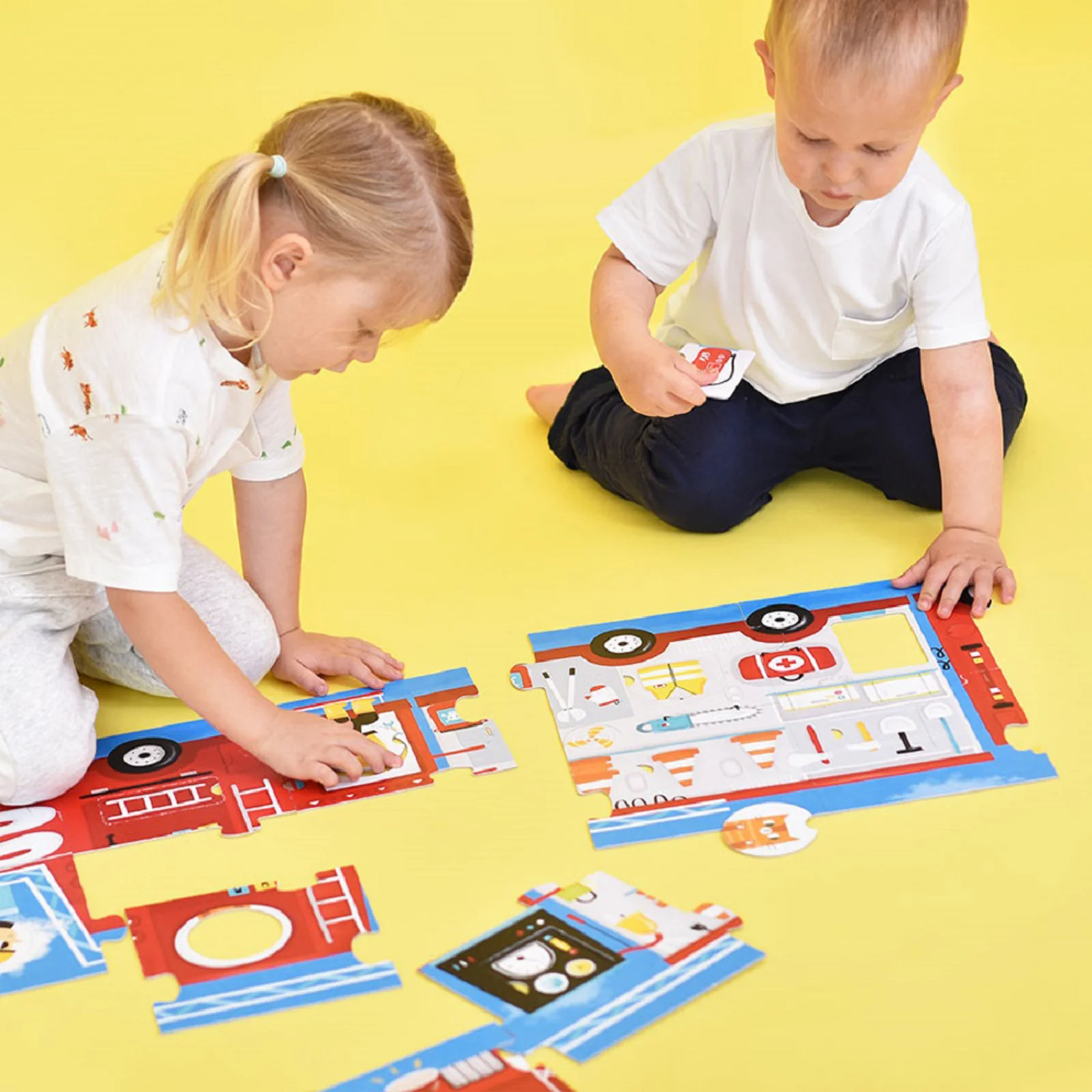 Banana Panda Fire Truck Make-a-Match Puzzle - 23 pc - Image 4