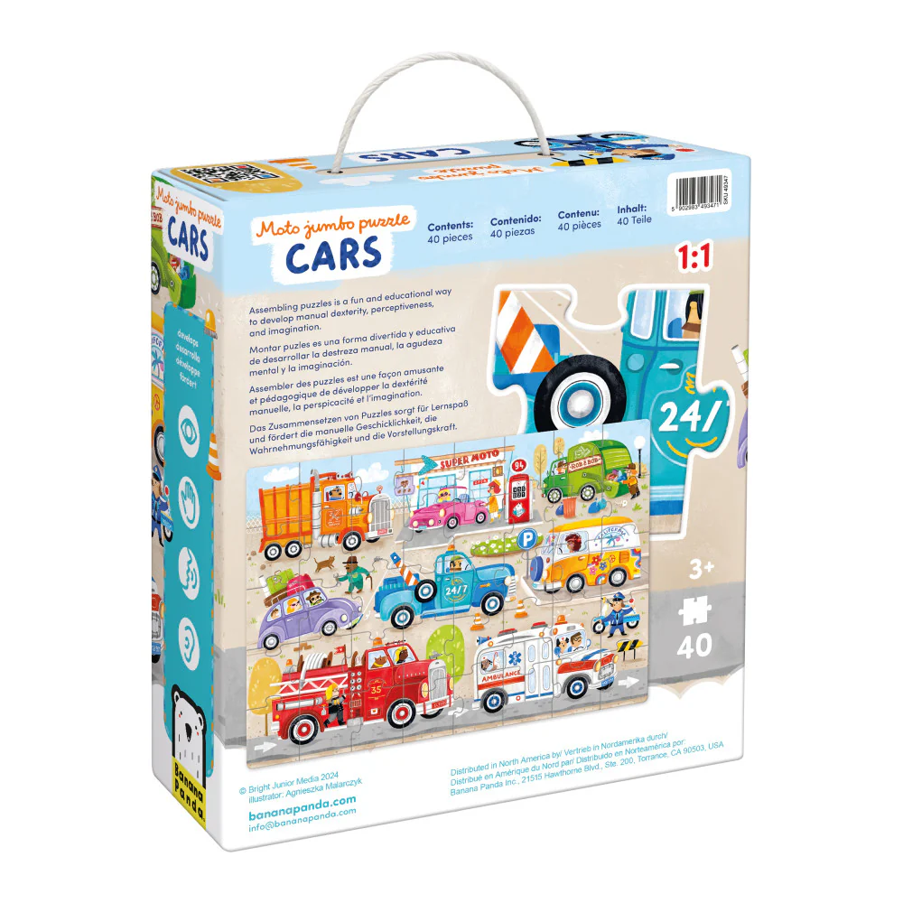 Banana Panda Transportation Jumbo Puzzle - 40 pc - Image 3