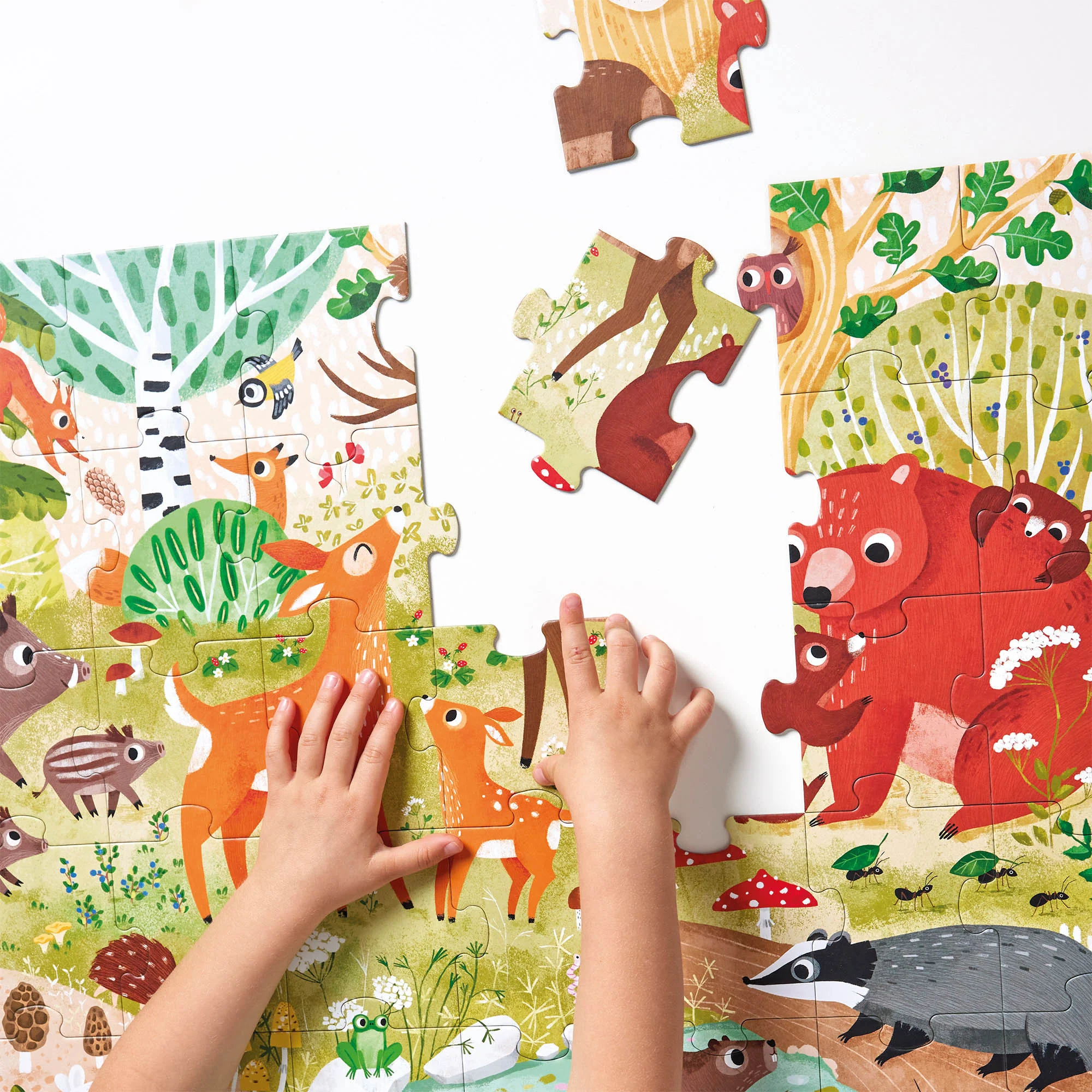 Banana Panda Forest Animals Jumbo Puzzle - 40 pc - Image 4