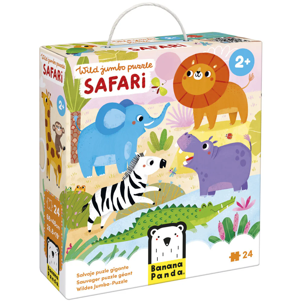 Banana Panda Wild Jumbo Floor Puzzle - 24 pc