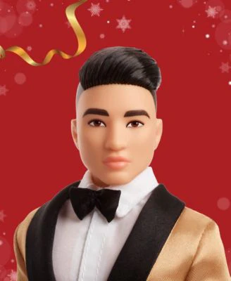 Barbie 2025 Holiday KEN Doll- Black Hair - Image 6