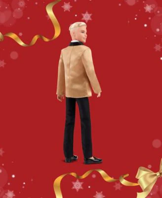 Barbie Signature 2025 Holiday KEN Doll - Platinum Blonde Hair - Image 4