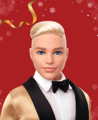 Barbie Signature 2025 Holiday KEN Doll - Platinum Blonde Hair - Image 5