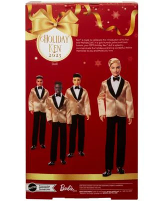 Barbie Signature 2025 Holiday KEN Doll - Platinum Blonde Hair - Image 6