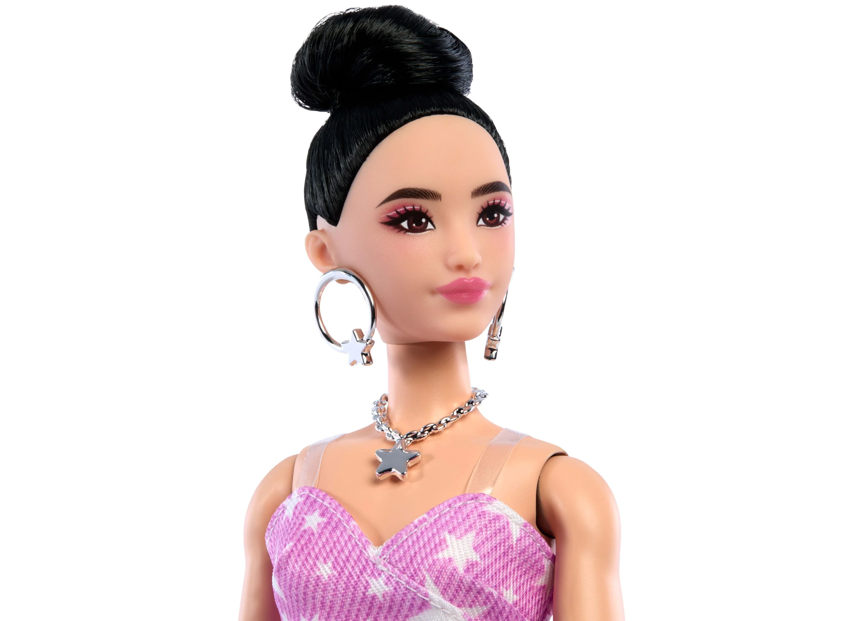 Barbie Deluxe Style Fashion Doll - Denim Star-Print Dress - Image 2