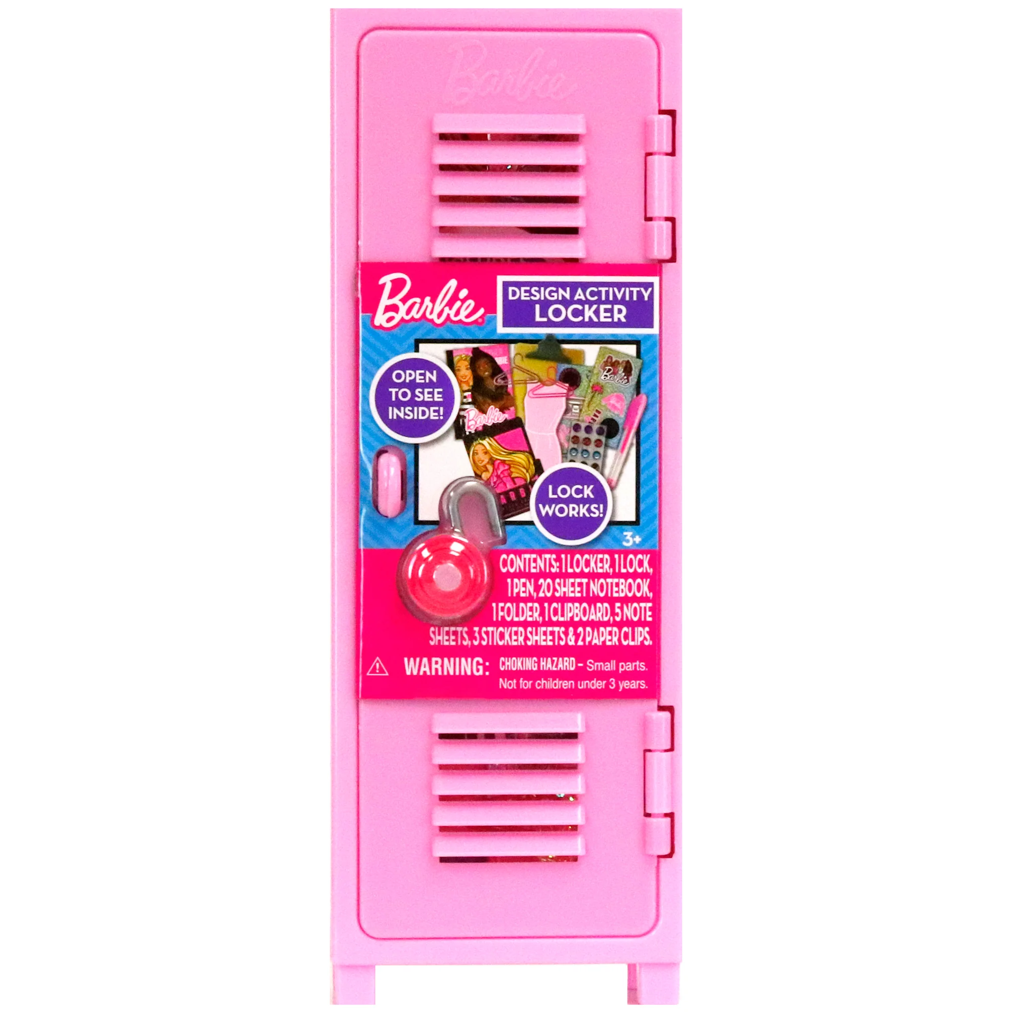 Barbie Design Activity Locker 7-Piece Craft Set